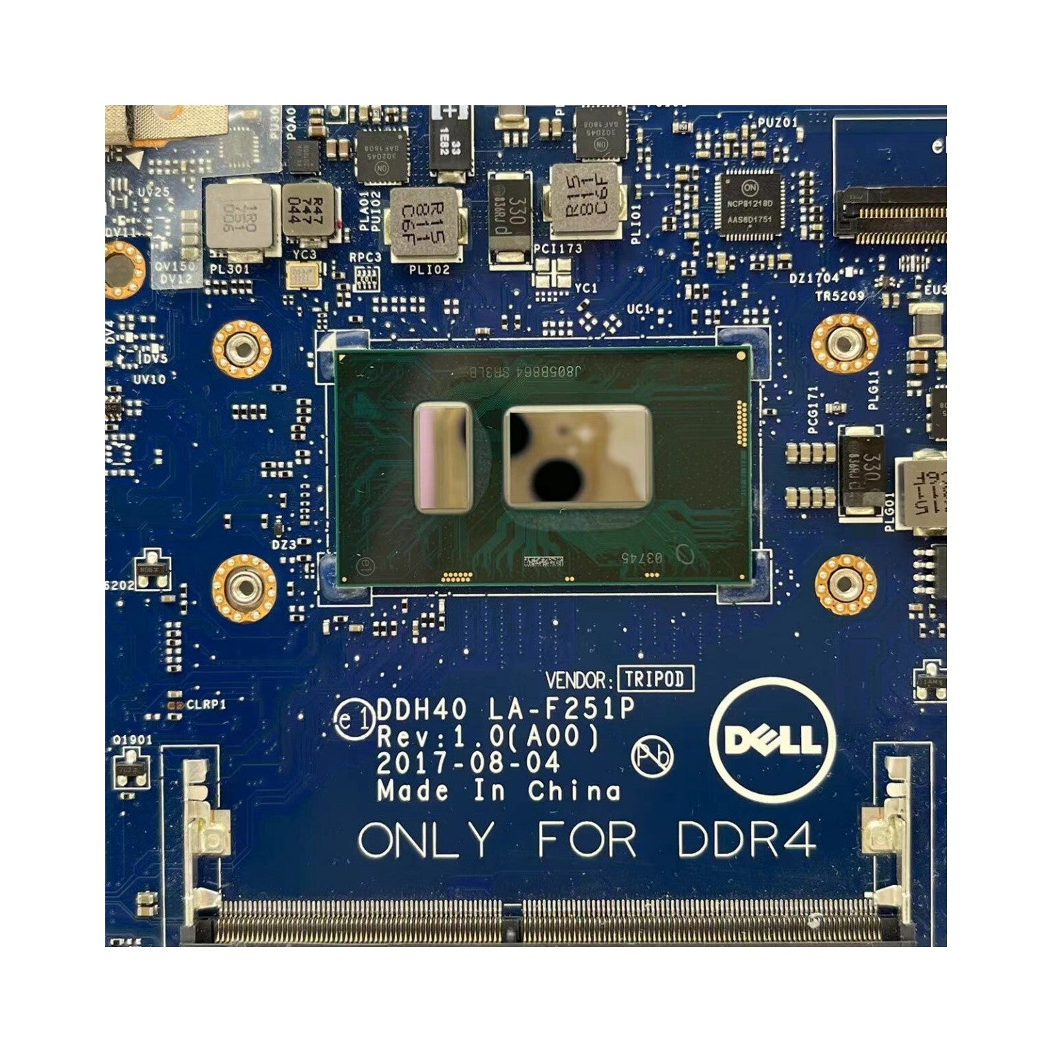 DELL Inspiron 7472 Motherboard LA-F251P i5-8250U DDH40 CN-0RN0N1 UMA - Bighao-Era Laptop part