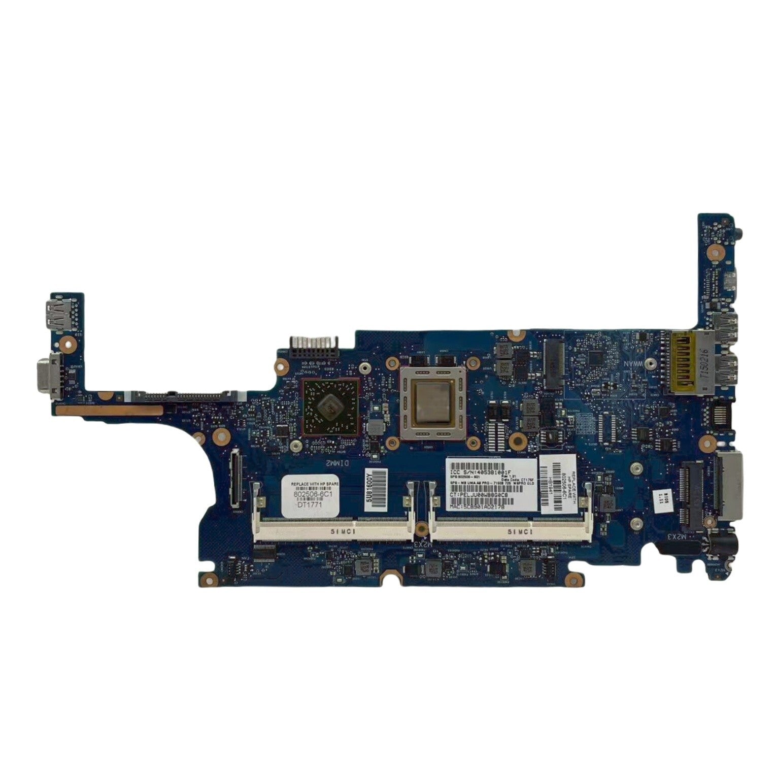 HP Elitebook 725 G2 Motherboard 6050A2631301 with A8 Pro-7150B CPU - Bighao-Era Laptop part