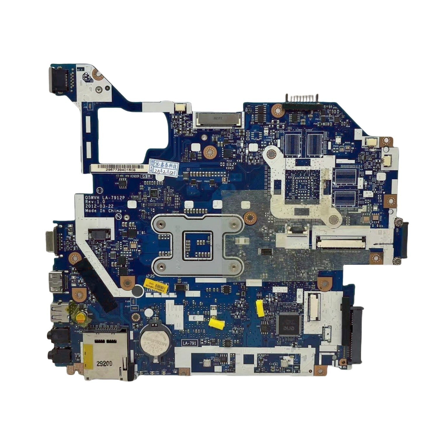 Acer Aspire V3-571 Motherboard LA-7912P HM77 Q5WVH NBY1111001 Replacement - Bighao-Era Laptop part