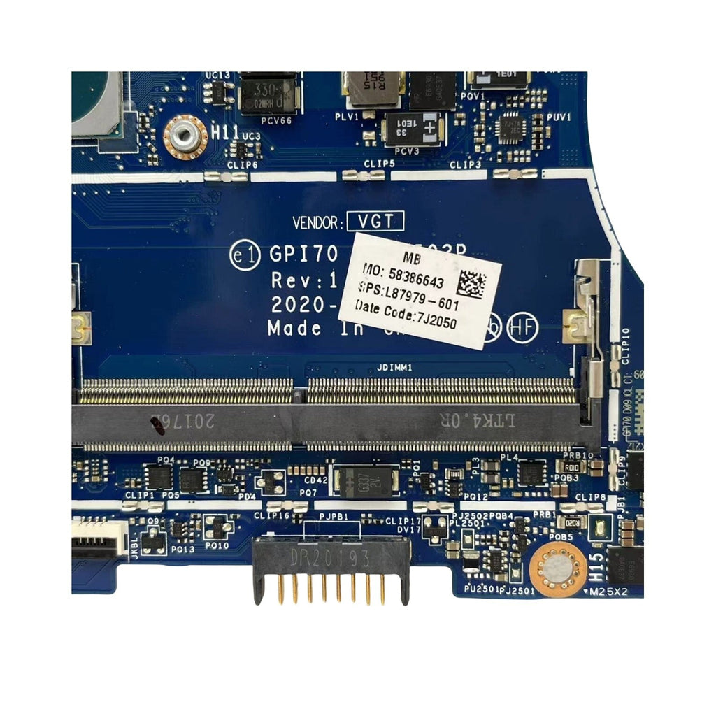 HP ENVY 17-CG Motherboard LA-J502P GPI70 i7-1065G7 CPU MX330 2G L87979-601 - Bighao-Era Laptop part