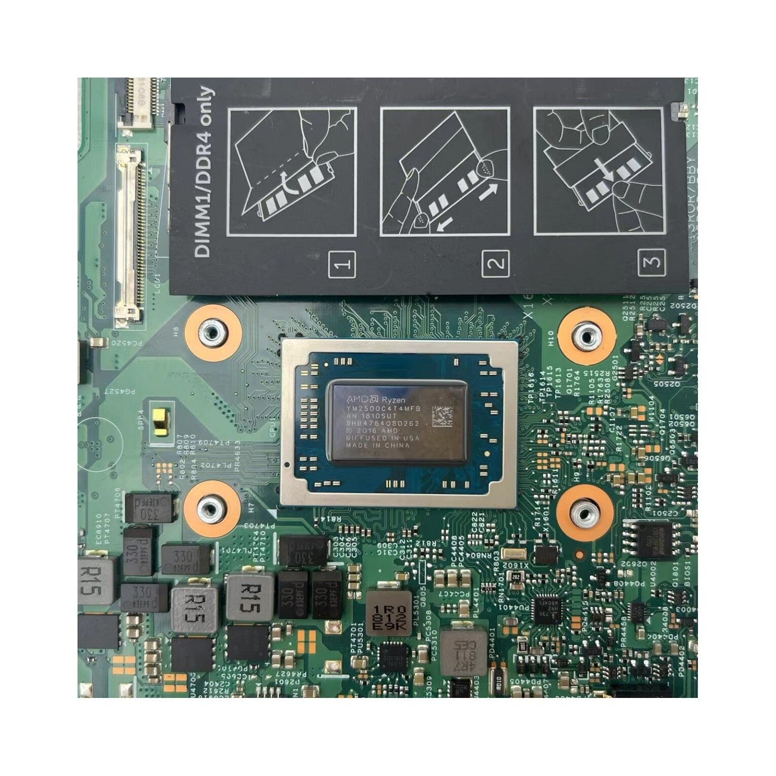 Dell Inspiron 13 7375 Motherboard 17852-1 with Ryzen 5 2500 CPU CN-0K6D95 - Bighao-Era Laptop part