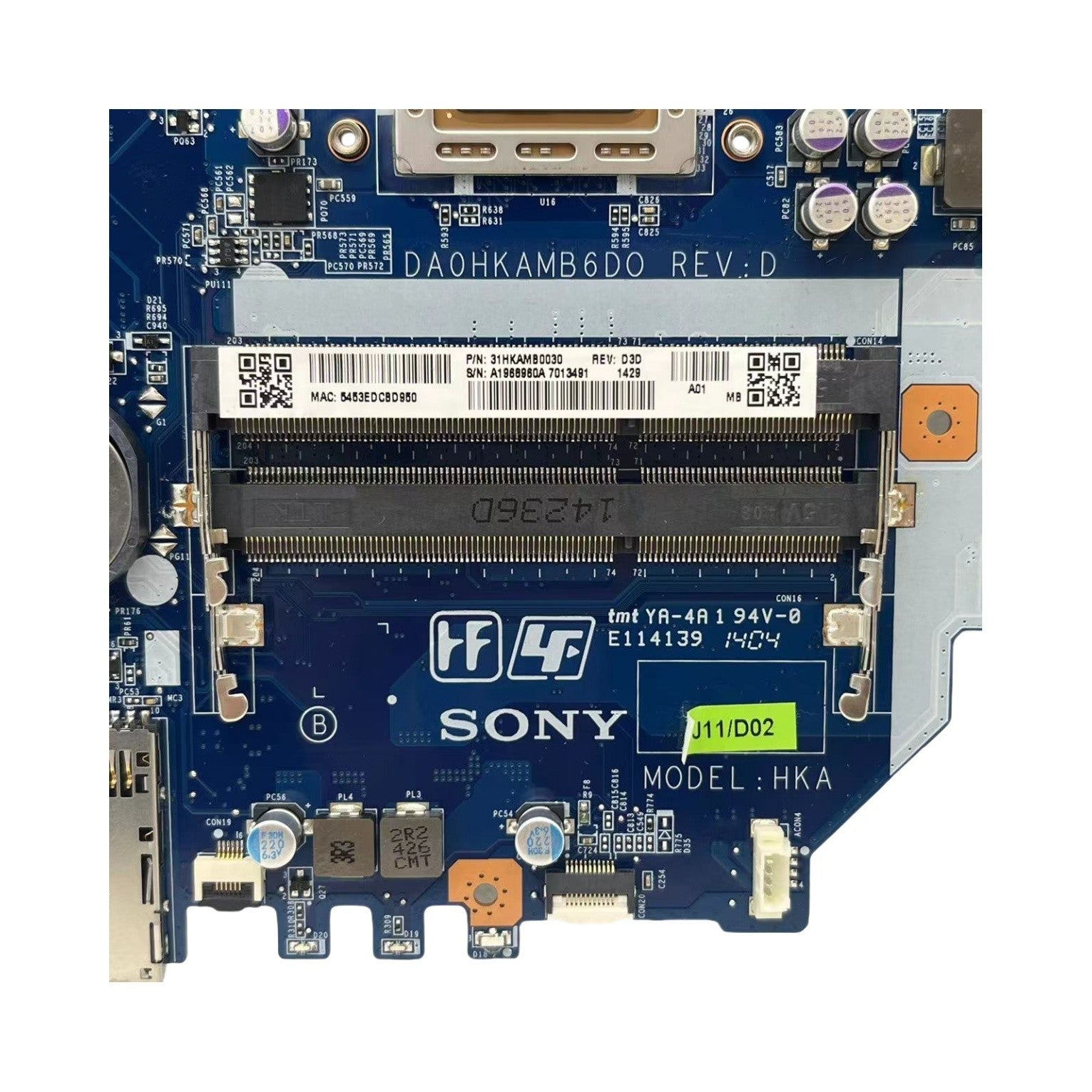 Sony SVF144 Laptop Motherboard DA0HKAMB6D0 with AMD A10-5745M CPU DDR3L A1968960A - Bighao-Era Laptop part