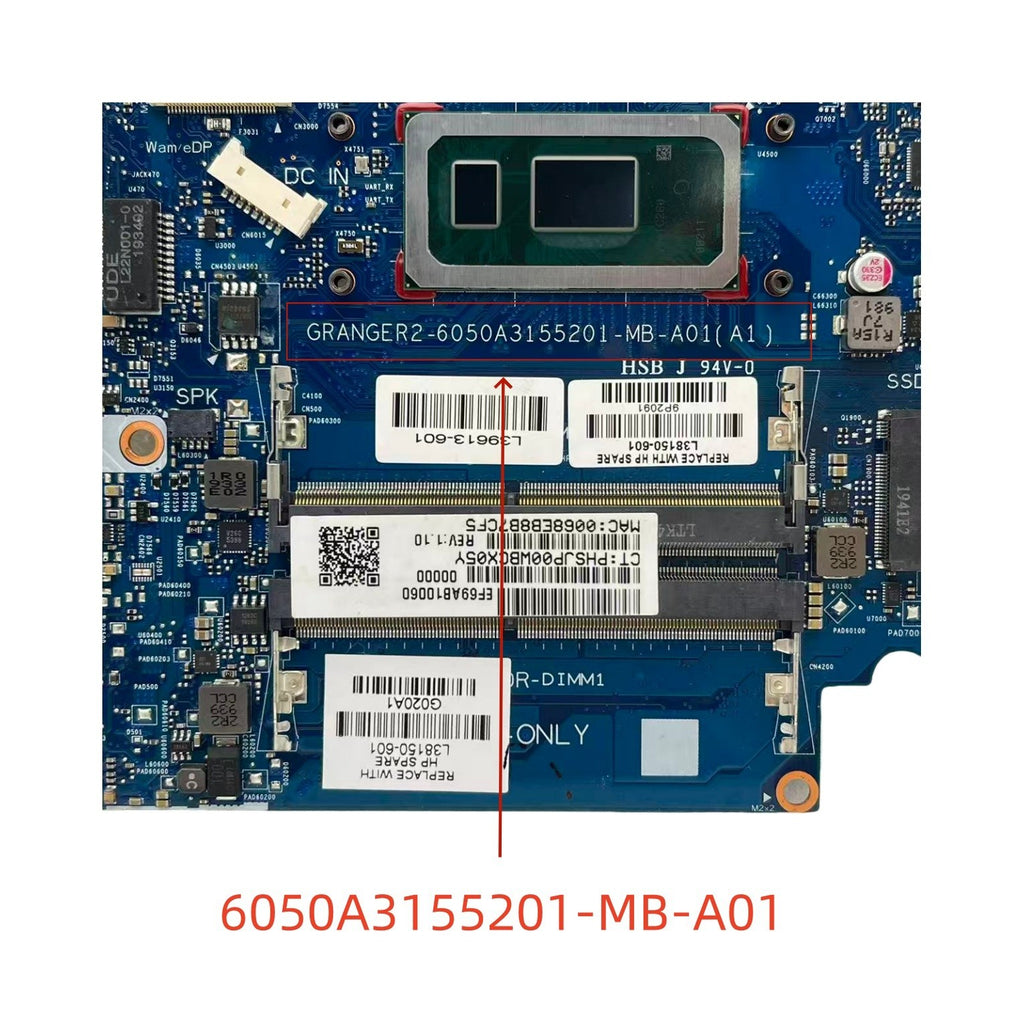 HP Pavilion 14-CK Motherboard 6050A3155201 for i5-8265U R5 M435 2G - Bighao-Era Laptop part