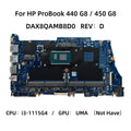 HP ProBook 440 G8 Motherboard DAX8QAMB8D0 with i3-1115G4 CPU for ProBook 440 G8 and 450 G8 - Bighao-Era Laptop part