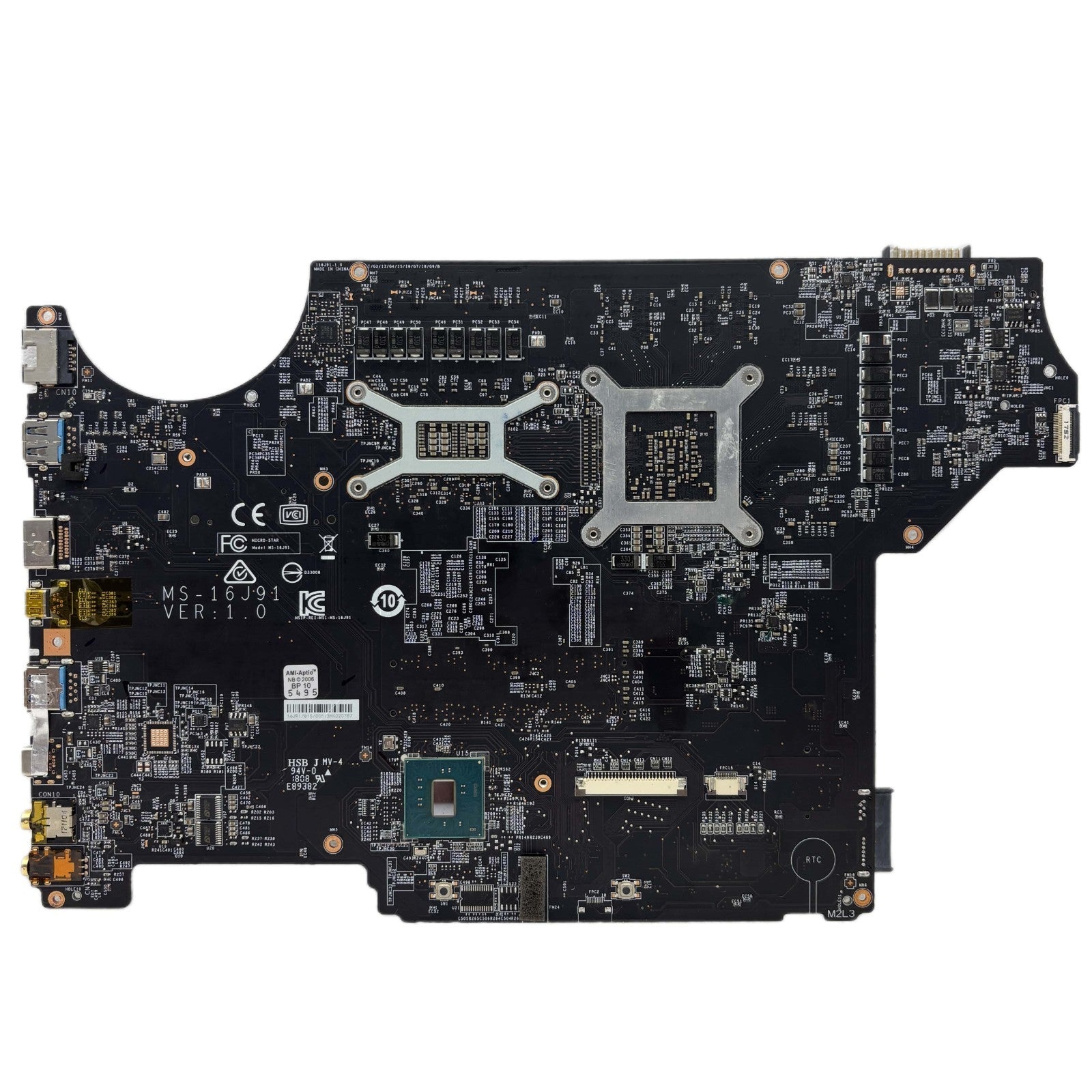 MS-16J91 For MSI GV62 7RD Laptop Motherboard With i5-7300HQ CPU GTX1050 2GB - Bighao-Era Laptop part