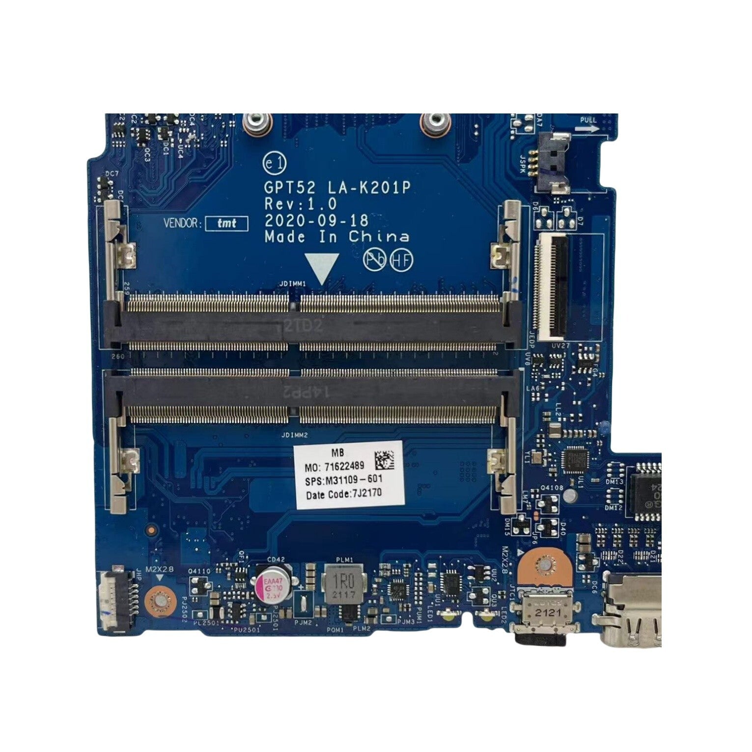 M31109-601 HP 250 G8 Laptop Motherboard LA-K201P with Intel i5-1135G7 CPU - Bighao-Era Laptop part
