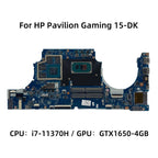 HP Gaming 15-DK Motherboard LA-L001P i7-11370H GTX1650 4GB M53286-601 M54379-601 - Bighao-Era Laptop part