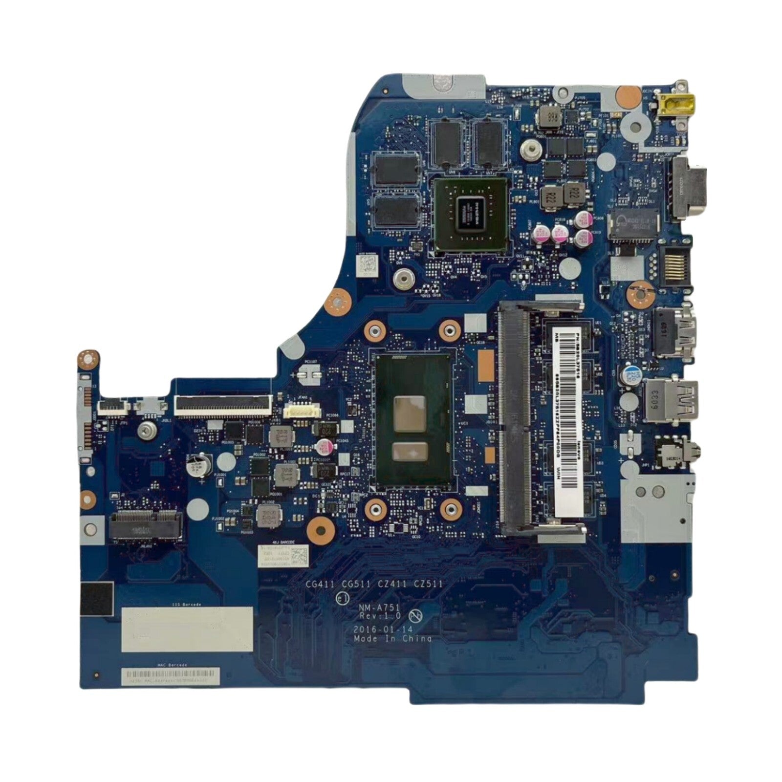Lenovo Ideapad 510-15ISK Motherboard NM-A751 i7-6500U 4G 940MX-2G 5B20L37516 - Bighao-Era Laptop part