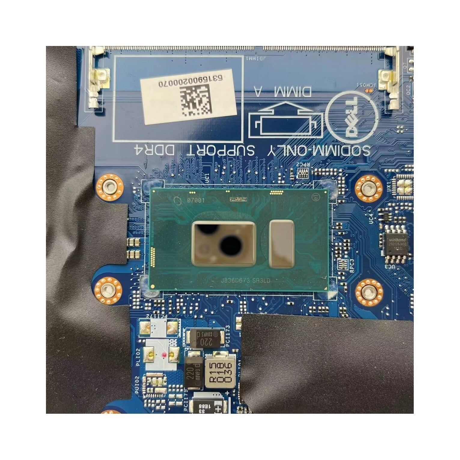 For Dell Inspiron 15 5570 Motherboard LA-F114P i3-7020U CN-0M39NY 0M39NY M39NY - Bighao-Era Laptop part