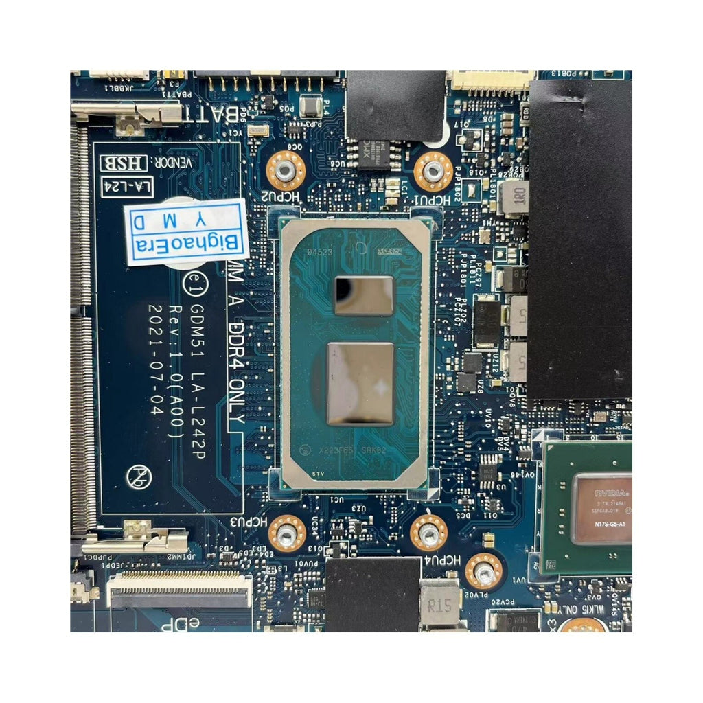 LA-L242P Dell Inspiron 15 3511 Motherboard CN-0TN0C6 i7-1165G7 CPU MX350 2G Replacement - Bighao-Era Laptop part