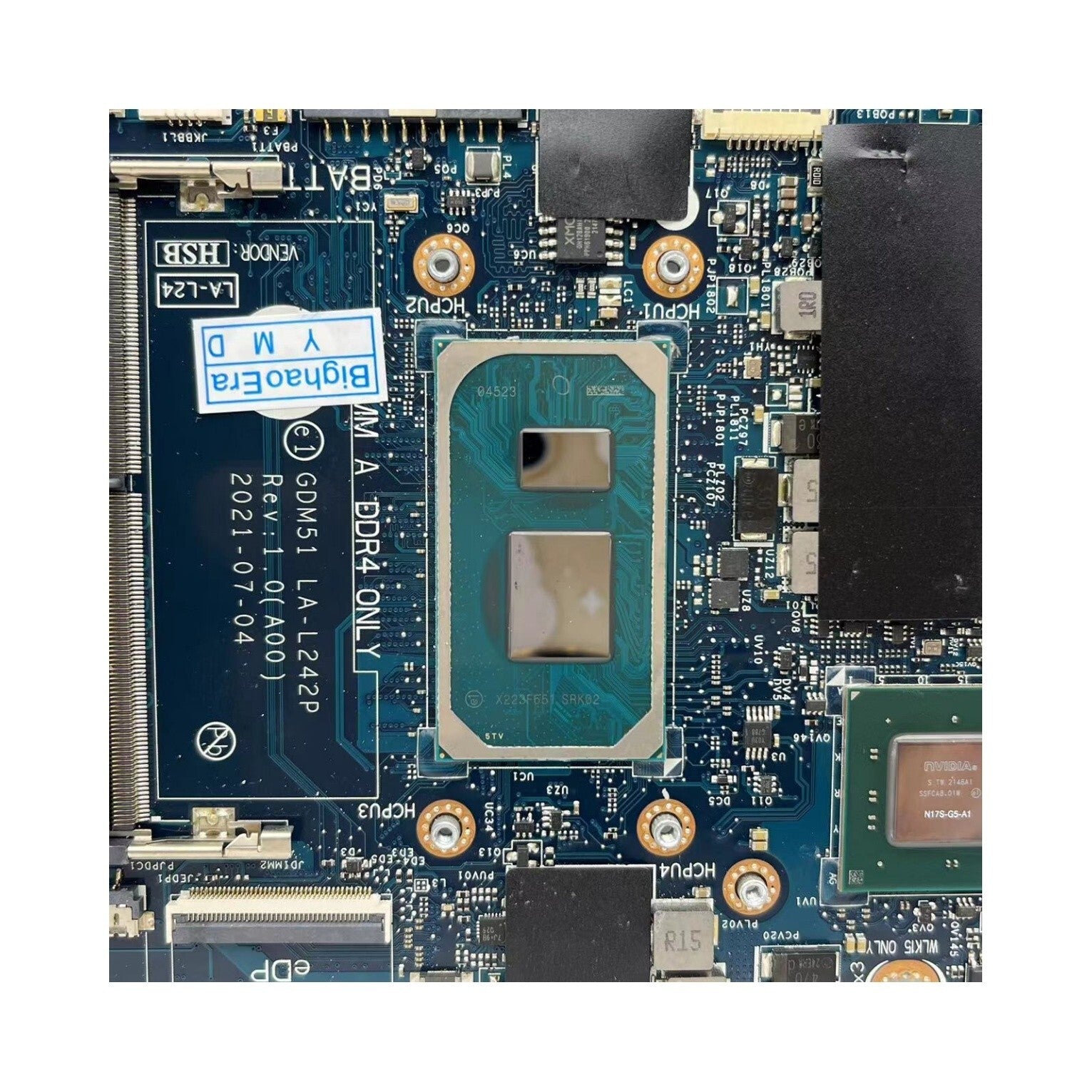 LA-L242P Dell Inspiron 15 3511 Motherboard CN-0TN0C6 i7-1165G7 CPU MX350 2G Replacement - Bighao-Era Laptop part
