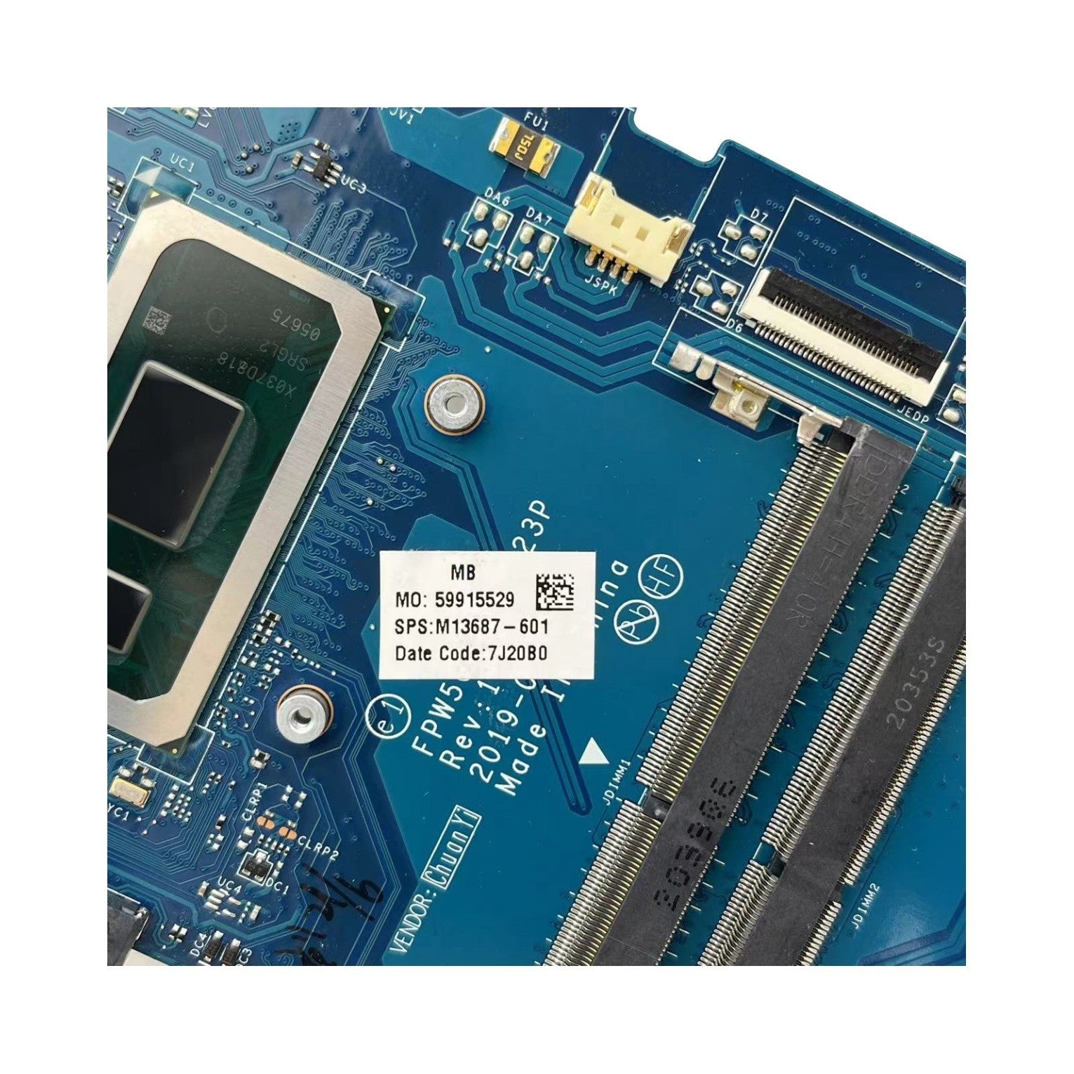 HP Pavilion 15-DW Motherboard LA-H323P with Pentium 6405U CPU UMA M13687-601 - Bighao-Era Laptop part
