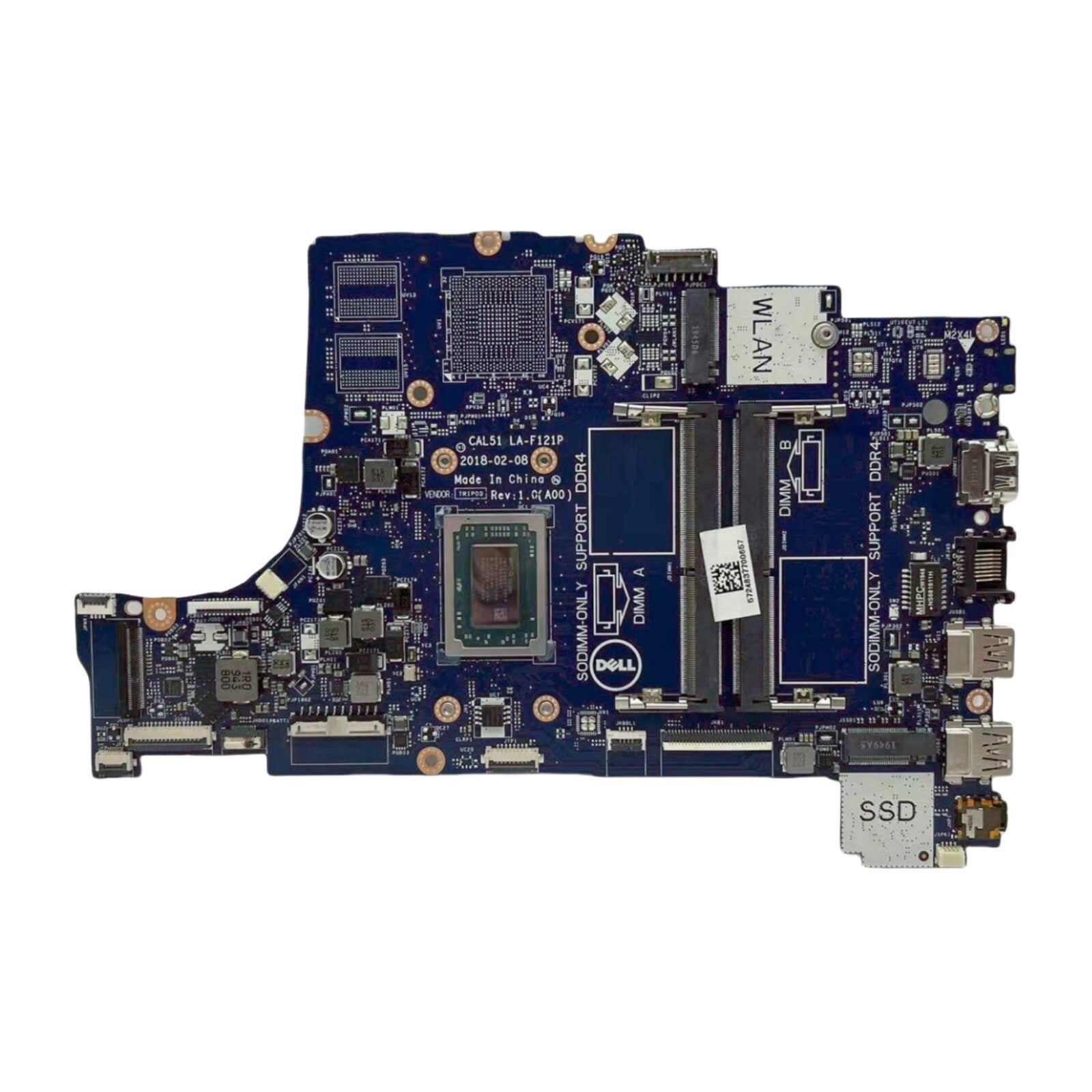 LA-F121P For DELL Inspiron 3585 5575 5775 Motherboard 0525HD 0GMXP8 R3-2200U UMA - Bighao-Era Laptop part