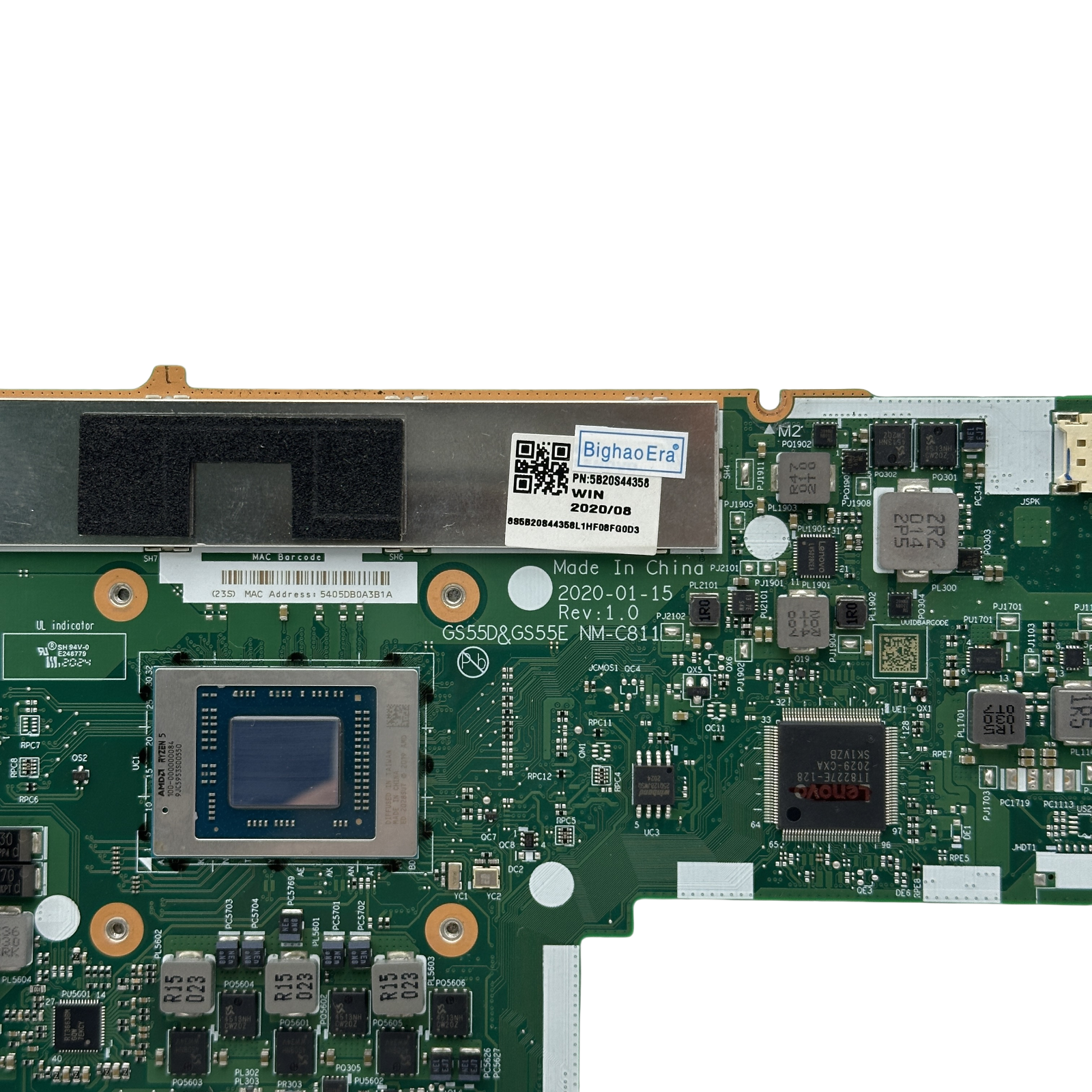 Lenovo Ideapad 5 Motherboard NM-C811 R5-4500 8GB RAM 5B20S44358 - Bighao-Era Laptop part