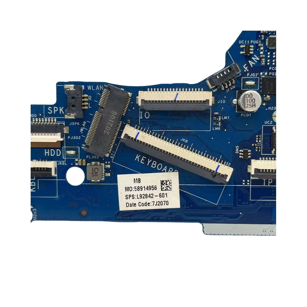 GPI52 LA-J951P HP 250 G7 Motherboard with i3-1005G1 CPU L92842-601 - Bighao-Era Laptop part