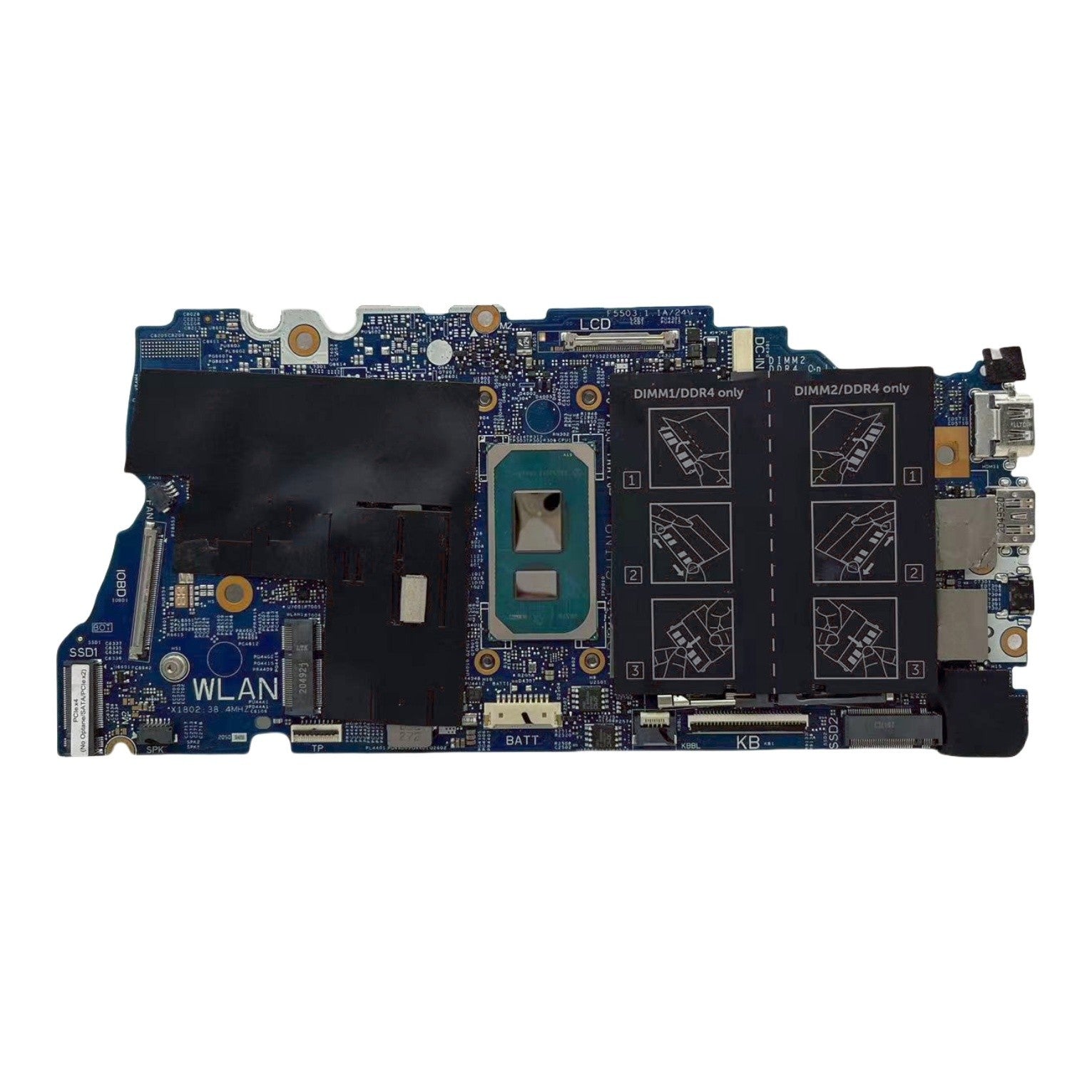 Dell Inspiron 5502 Motherboard 19861-1 with i5-1135G7 CPU UMA - Bighao-Era Laptop part
