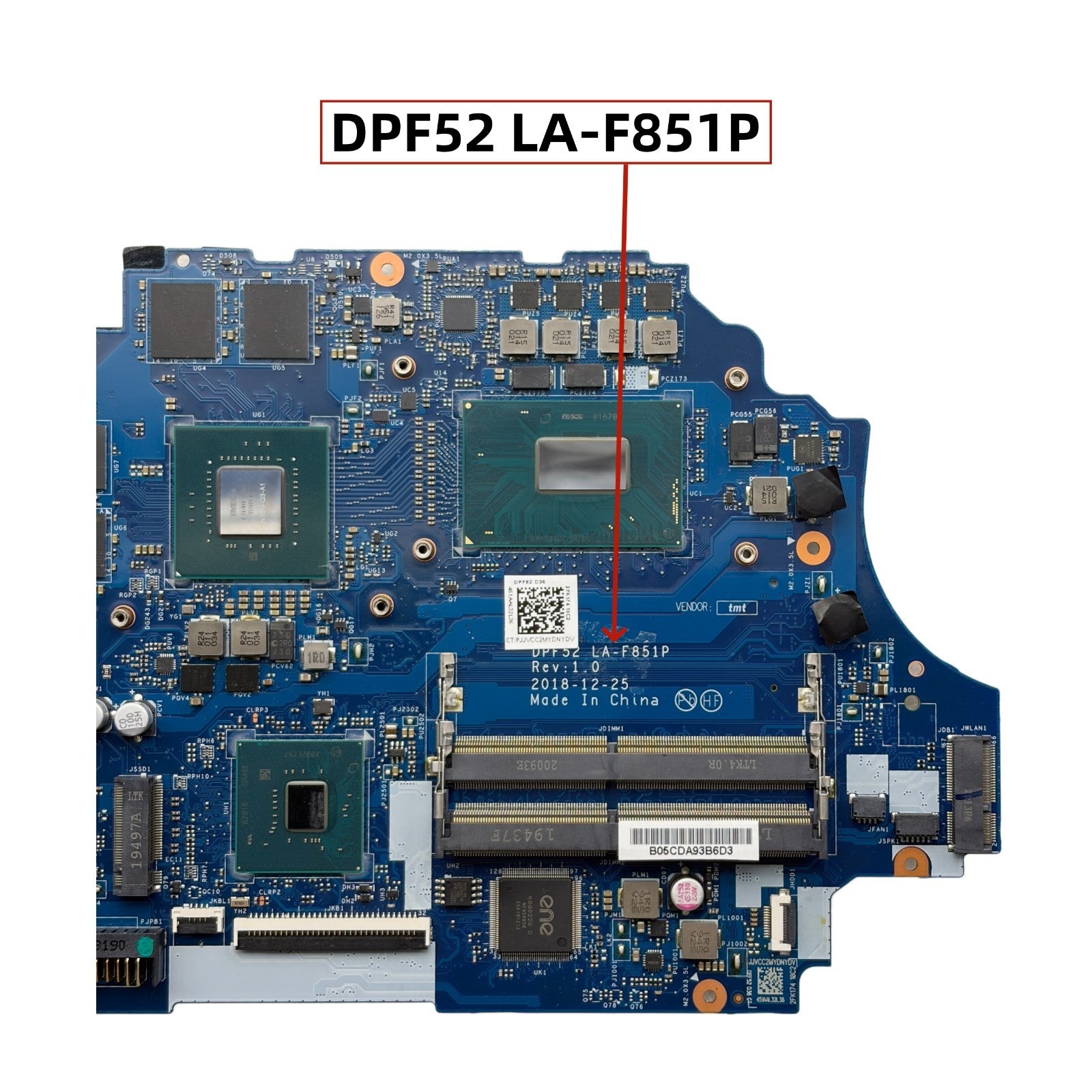HP Omen 15-CE Motherboard DAG3ABMBCD0 i5-7300HQ GTX1060-6GB Replacement - Bighao-Era Laptop part