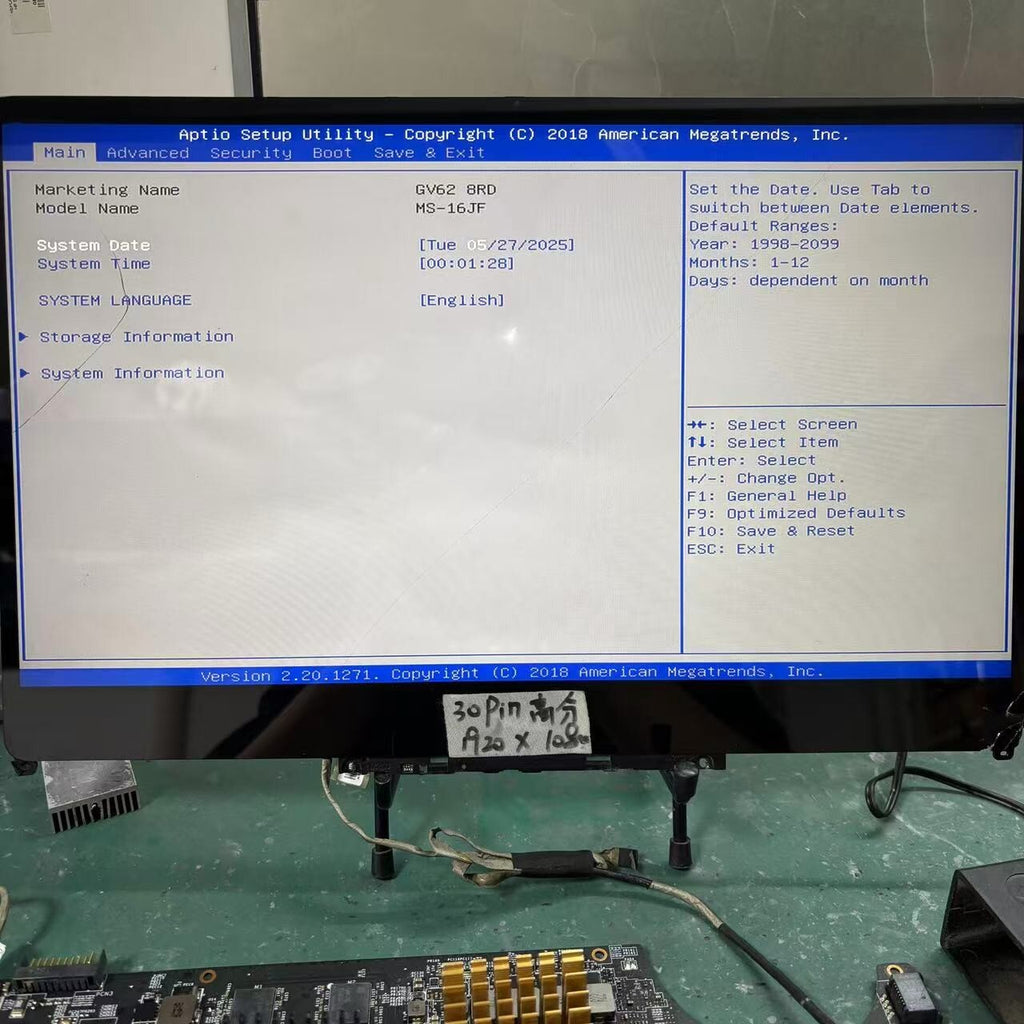 MSI GV62 8RD Motherboard MS-16JF1 with i7-8750H CPU and GTX1050Ti 4GB-GPU DDR4 - Bighao-Era Laptop part