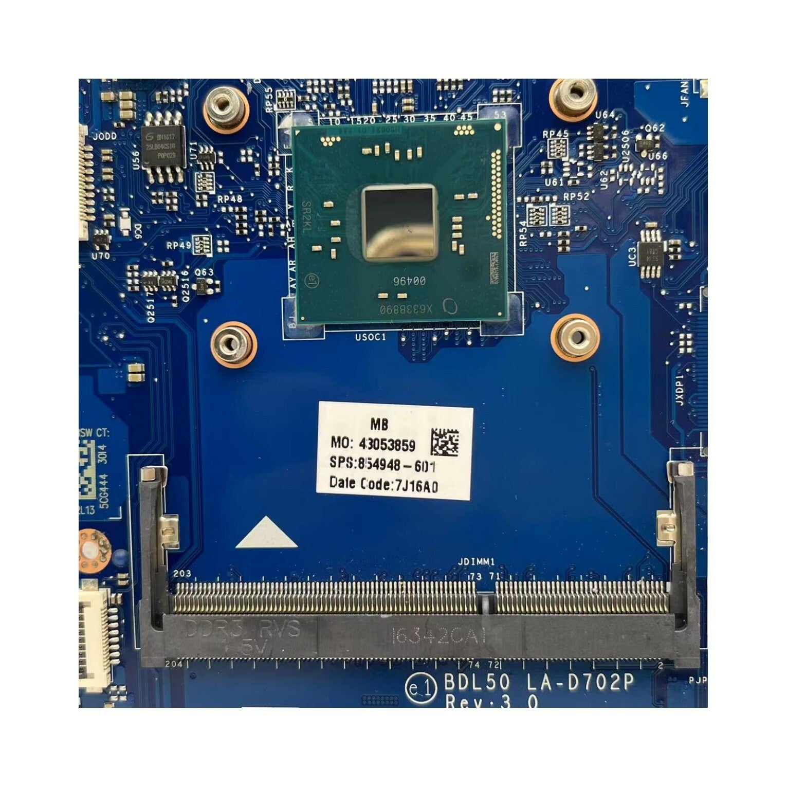 BDL50 LA-D702P HP 15-AY Motherboard with Pentium N3710 CPU 854948-601 - Bighao-Era Laptop part