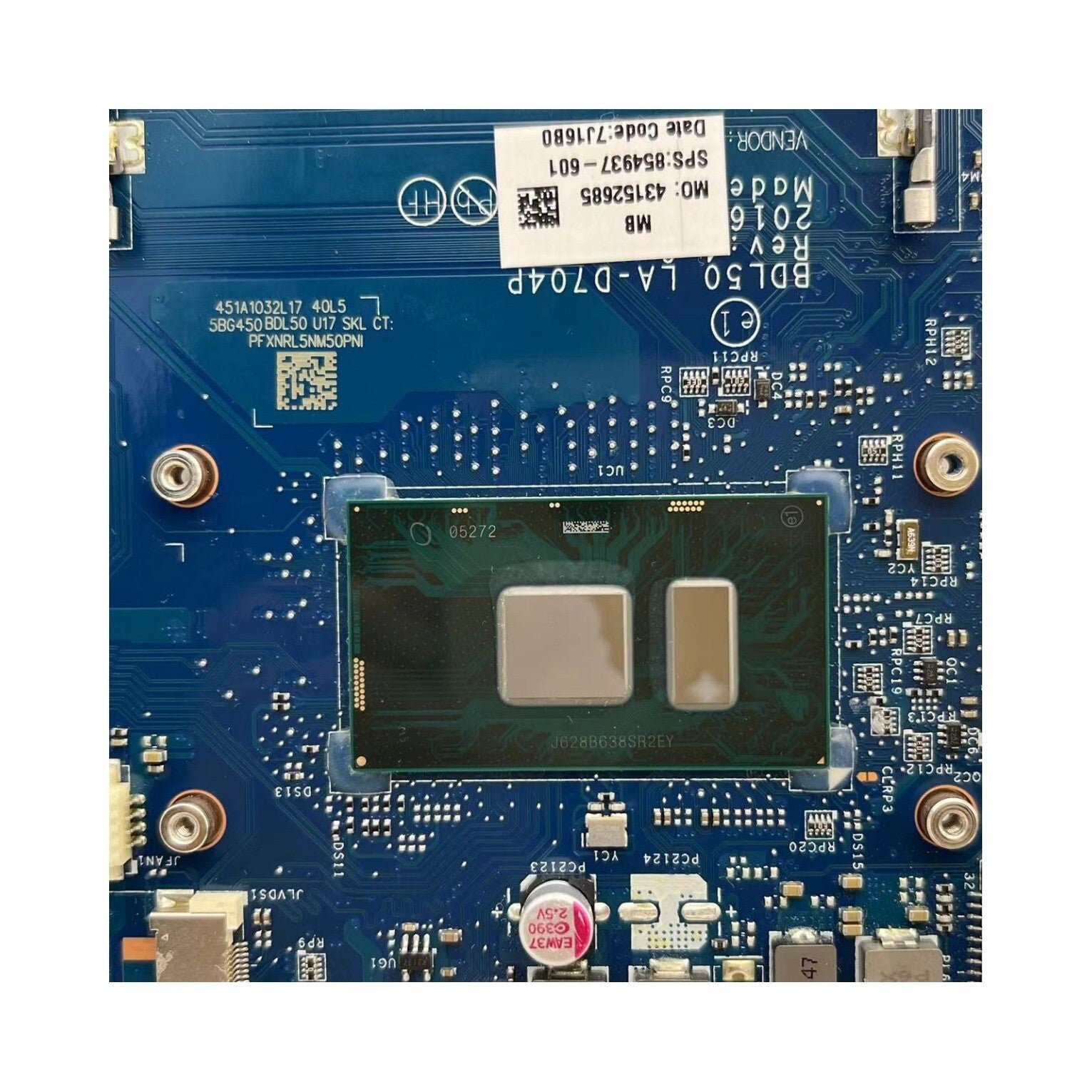HP 15-AY Laptop Motherboard LA-D704P with UMA 854937-601 and i5-6200U CPU - Bighao-Era Laptop part