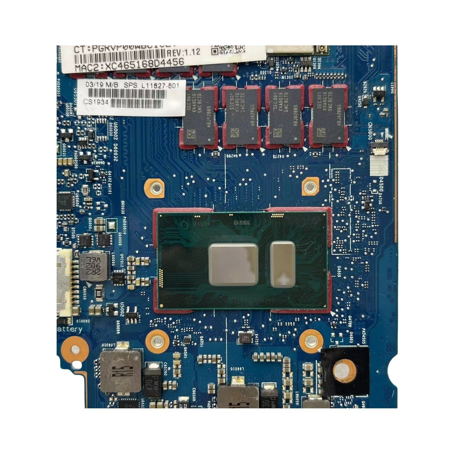 HP EliteBook X360 1030 G2 Motherboard L11827-601 6050A2848001 i7-7500U 8GB - Bighao-Era Laptop part