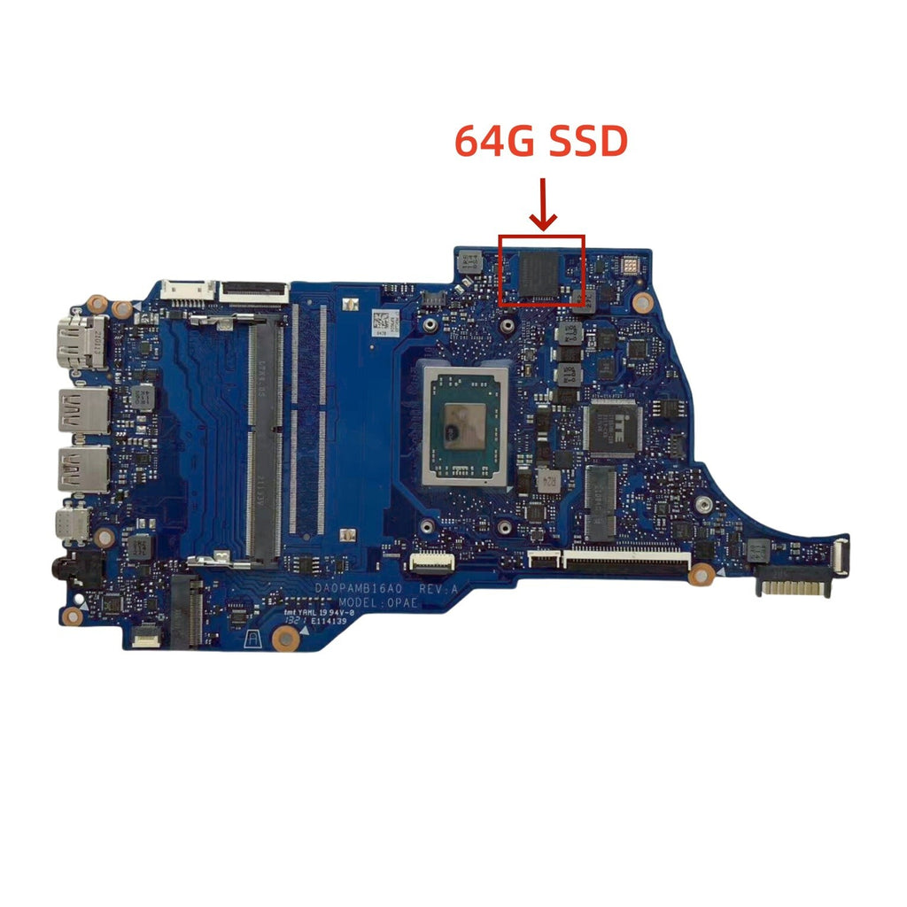 HP 14-FQ Motherboard DA0PAEMB6D0 / DA0PAMB16A0 for 14-FQ 14s-FQ with 3020e CPU and 64G SSD - Bighao-Era Laptop part