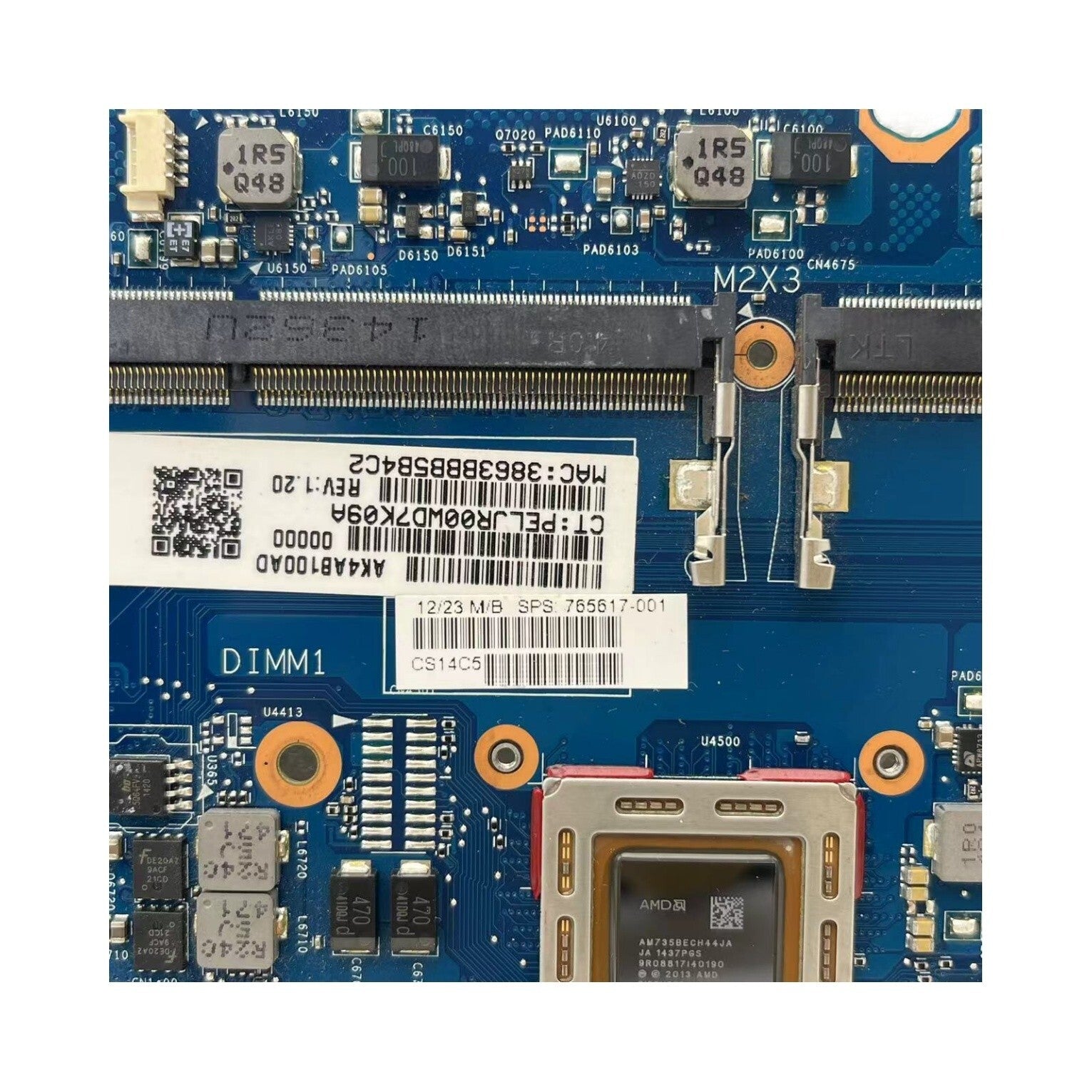 HP Elitebook 725 G2 Motherboard 6050A2631301 with A10 Pro 7350B CPU - 765617-001 - Bighao-Era Laptop part