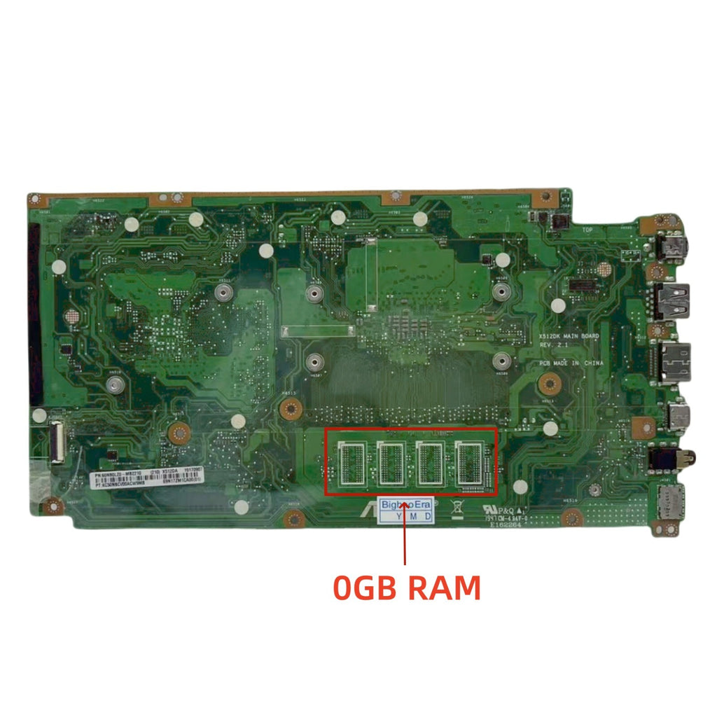 X512DK For ASUS Vivobook F512DA X512DAP F512DK Motherboard AMD R3-3200U 0GB/4GB - Bighao-Era Laptop part