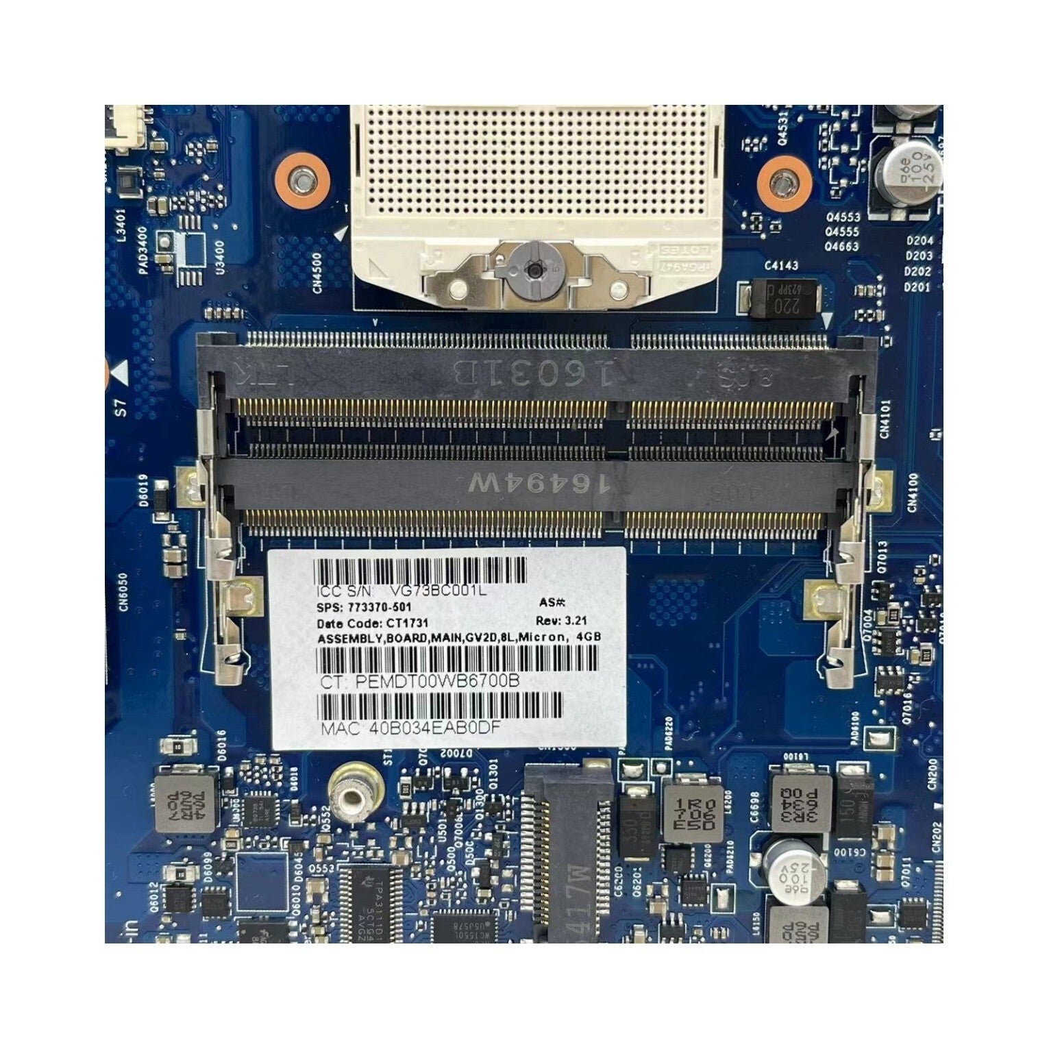 HP Envy 17-J Motherboard 6050A2549801 with HM87 GT840M 2G GPU 773370-501 - Bighao-Era Laptop part