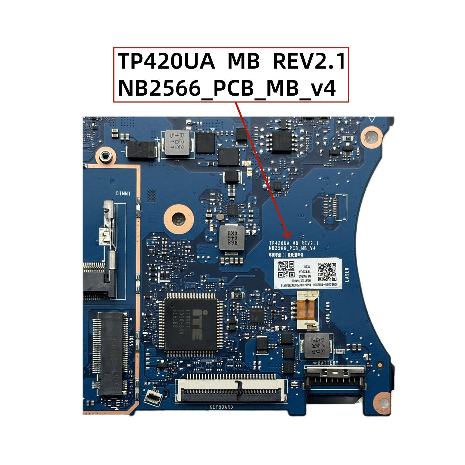 ASUS VivoBook Flip 14 TM420UA TM420U TM420 Motherboard R5-5500U 4GB-RAM NB2566 - Bighao-Era Laptop part