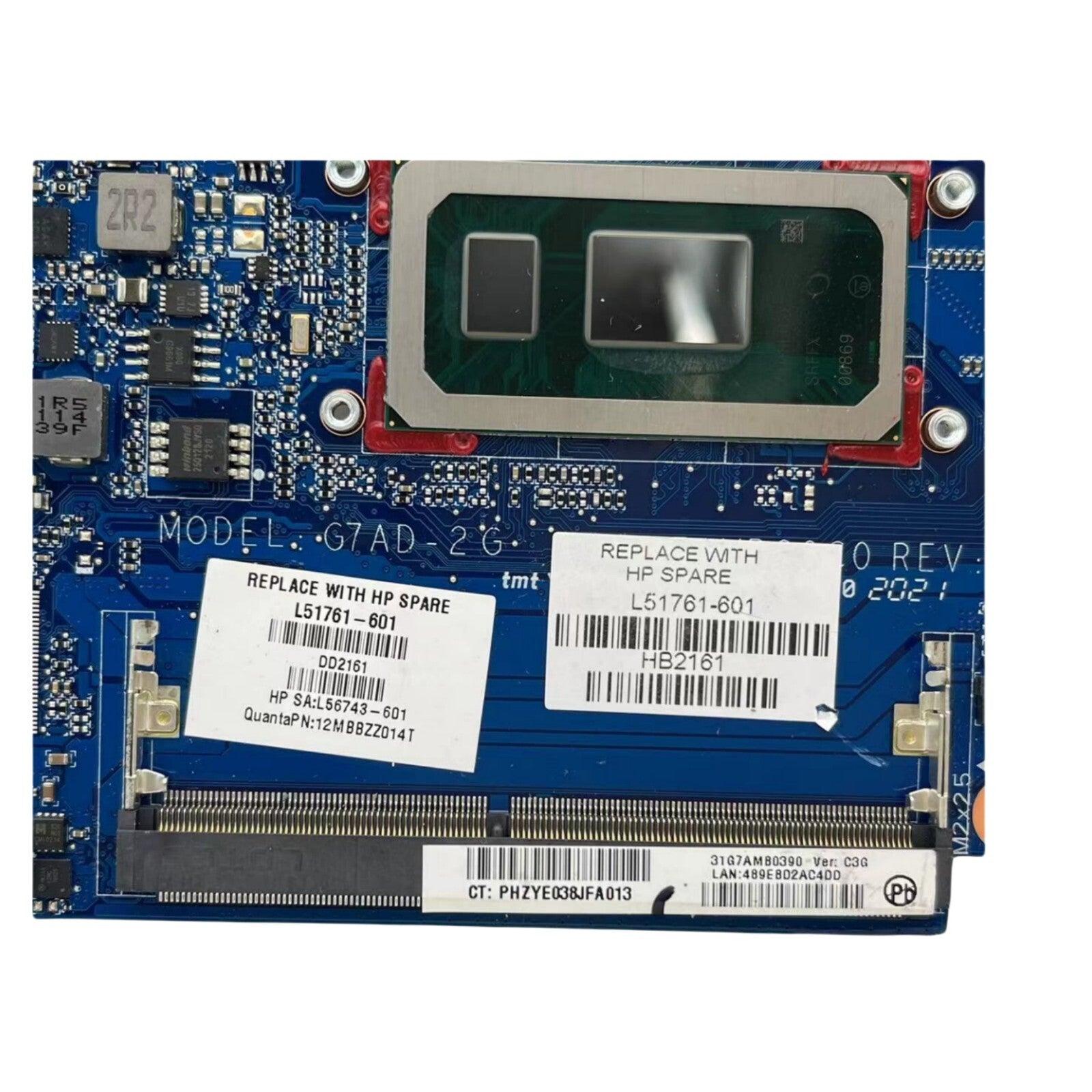 DAG7AMB38C0 G7AD-2G HP 14-CE Motherboard for i5-8265U MX250 2G L51761-601 - Bighao-Era Laptop part