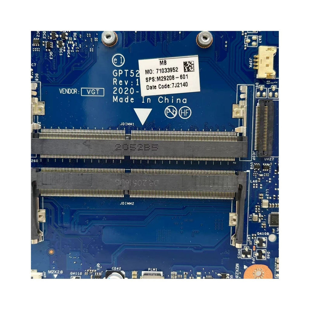 GPT52 LA-K201P For HP 15-DU 15s-DU Motherboard Core i3-1115G4 CPU M29208-601 - Bighao-Era Laptop part