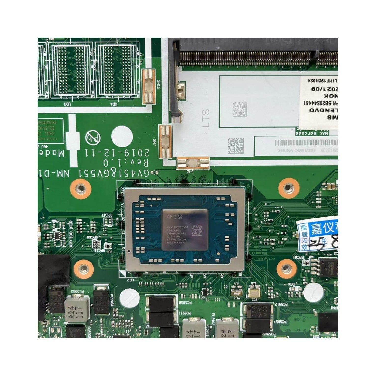 NM-D151 Lenovo V15-ADA Motherboard 5B20S44481 Replacement for 3020E CPU - Bighao-Era Laptop part