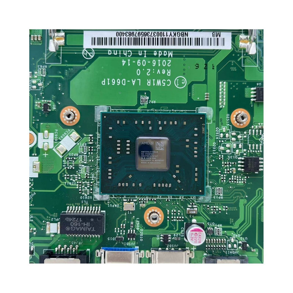 C5W1R LA-D661P For Acer Aspire ES1-523 Laptop Motherboard E1-7010 CPU NBGGT11003 - Bighao-Era Laptop part