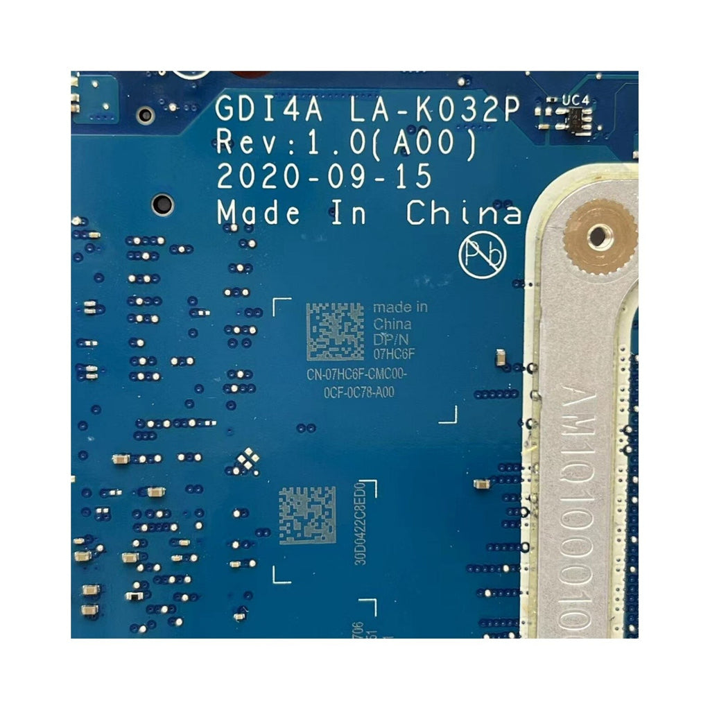 07HC6F DELL Inspiron 3501 Motherboard LA-K032P for Vostro 3400 3500 i3-1115G4 - Bighao-Era Laptop part