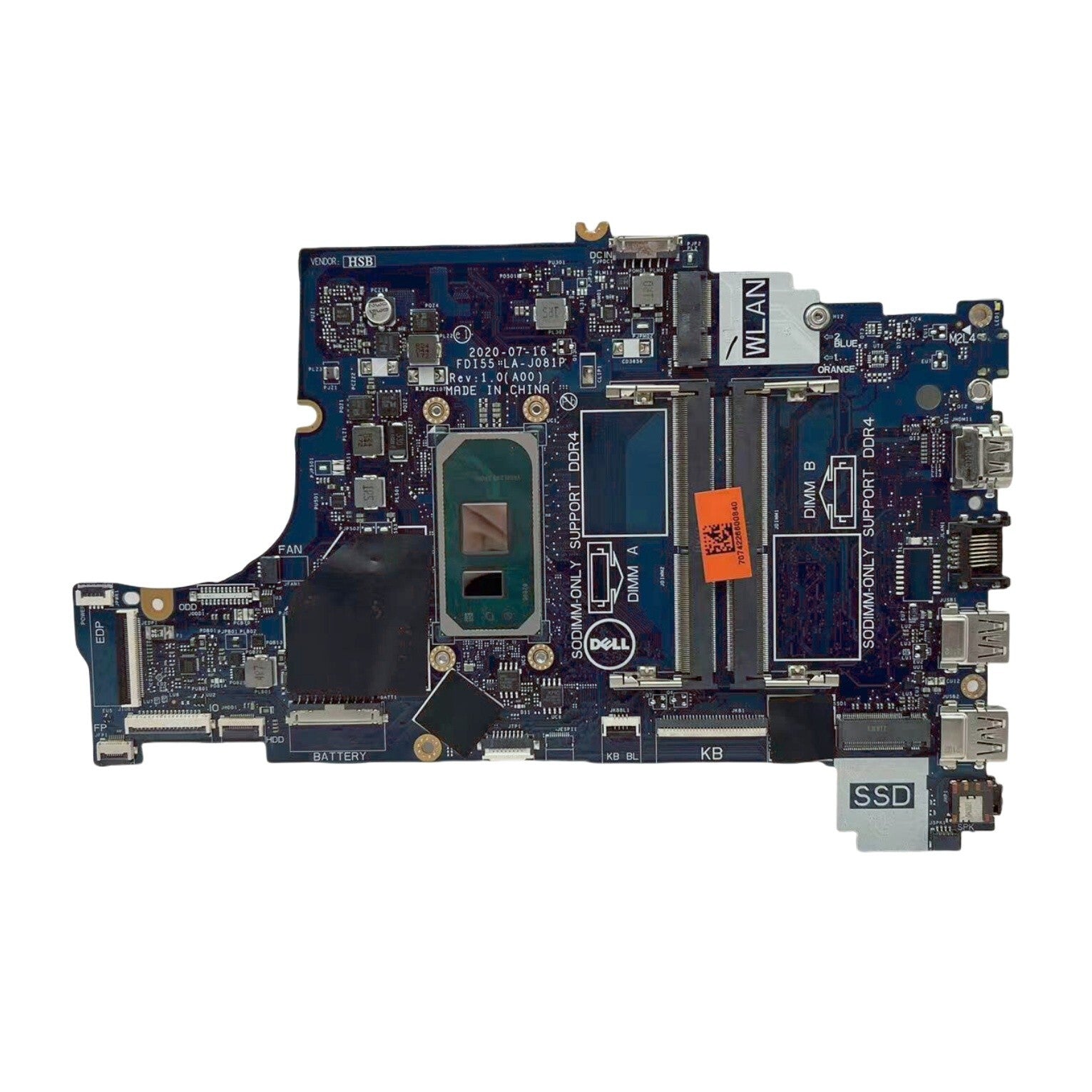 Dell Inspiron 15 3501 Motherboard LA-J081P UMA with i5-1035G1 - Bighao-Era Laptop part