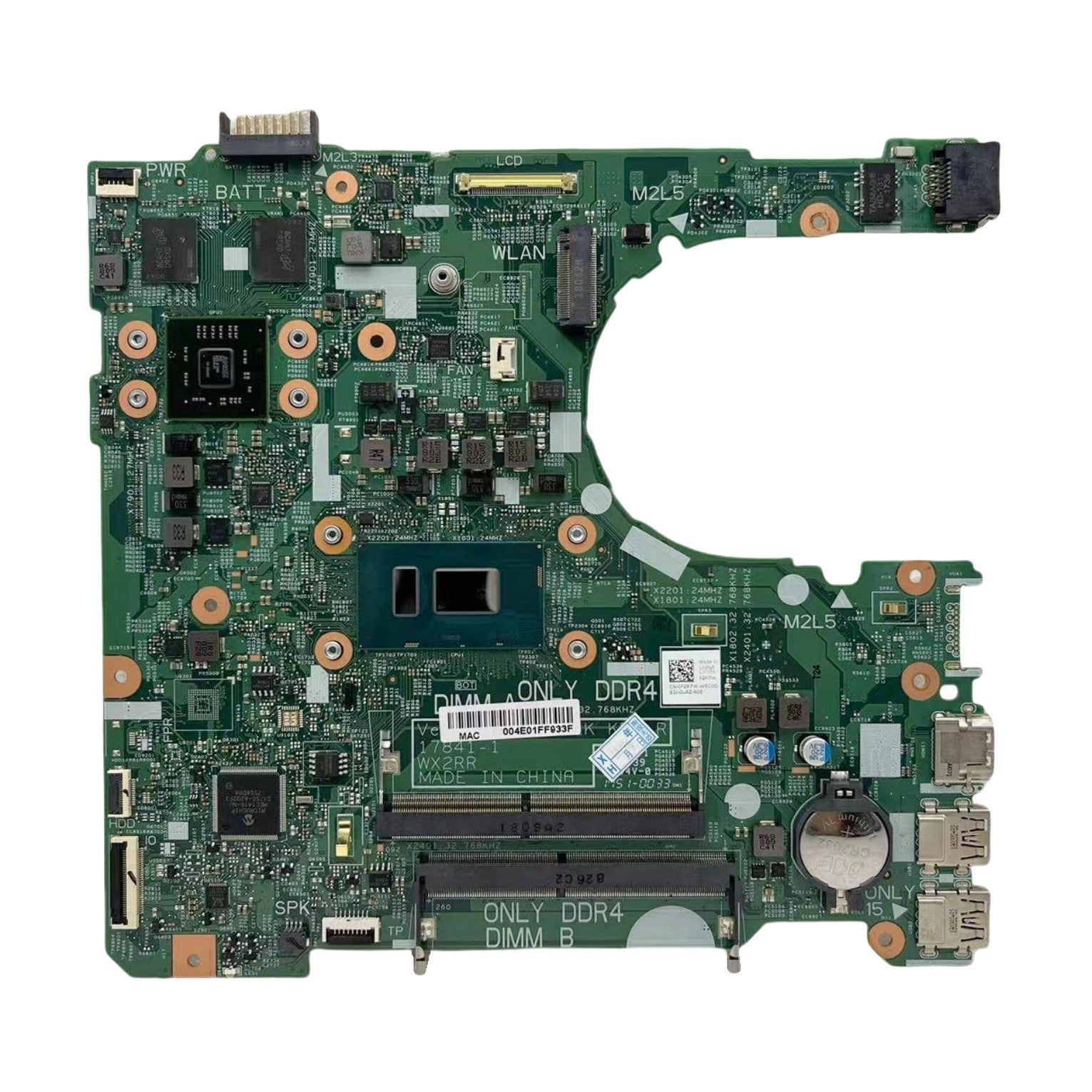 Dell Inspiron 3576 Motherboard 17841-1 for i7-8550U CPU with 520 2G-GPU - Bighao-Era Laptop part
