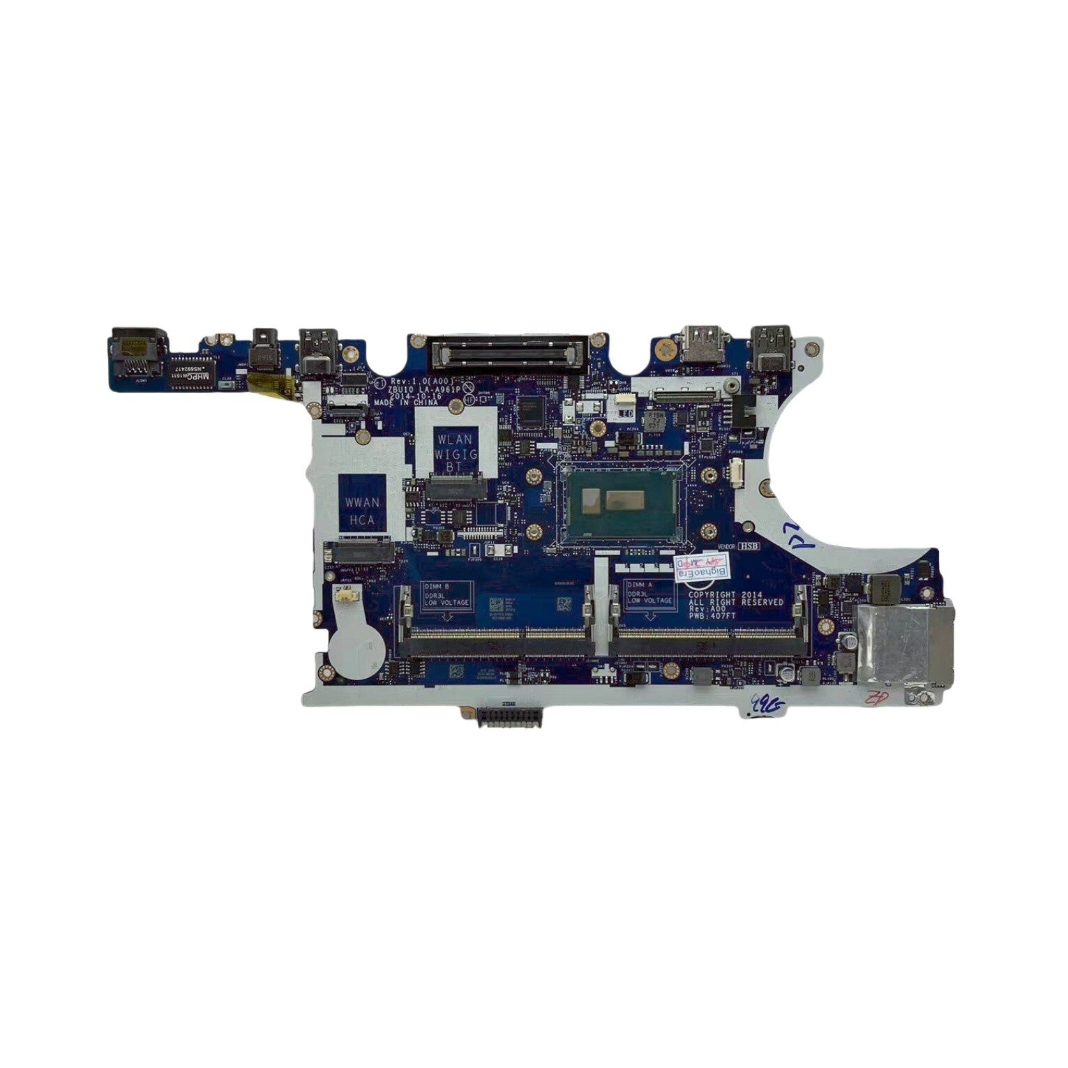 ZBU10 LA-A961P For Dell Latitude 7450 E7450 Laptop Motherboard 0TFVF9 i5-5200U - Bighao-Era Laptop part