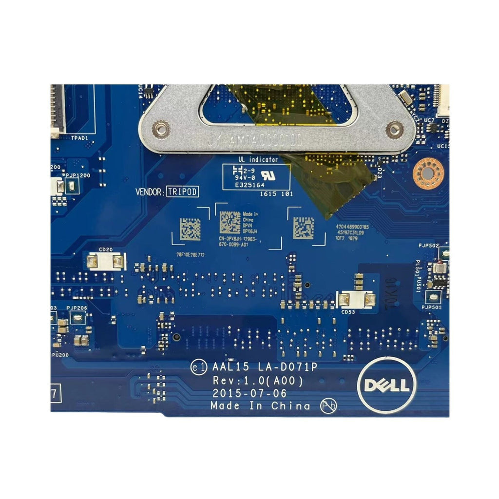 Dell Inspiron 5559 Motherboard LA-D071P i7-6500U R5 M335/2G CN-0PX6JH - Bighao-Era Laptop part