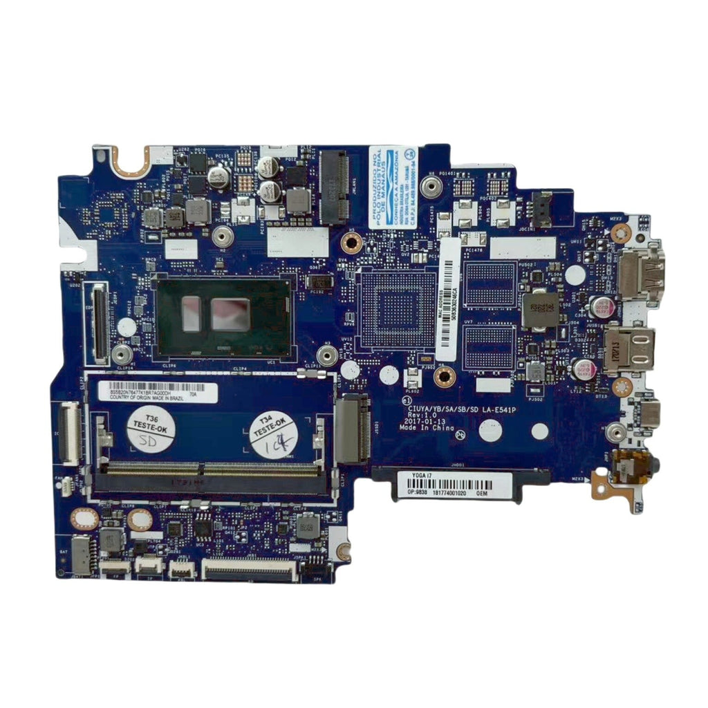 5B20N67526 For Lenovo Yoga 520-14IKB Motherboard UMA w/ Core i5/i7 CPU LA-E541P - Bighao-Era Laptop part