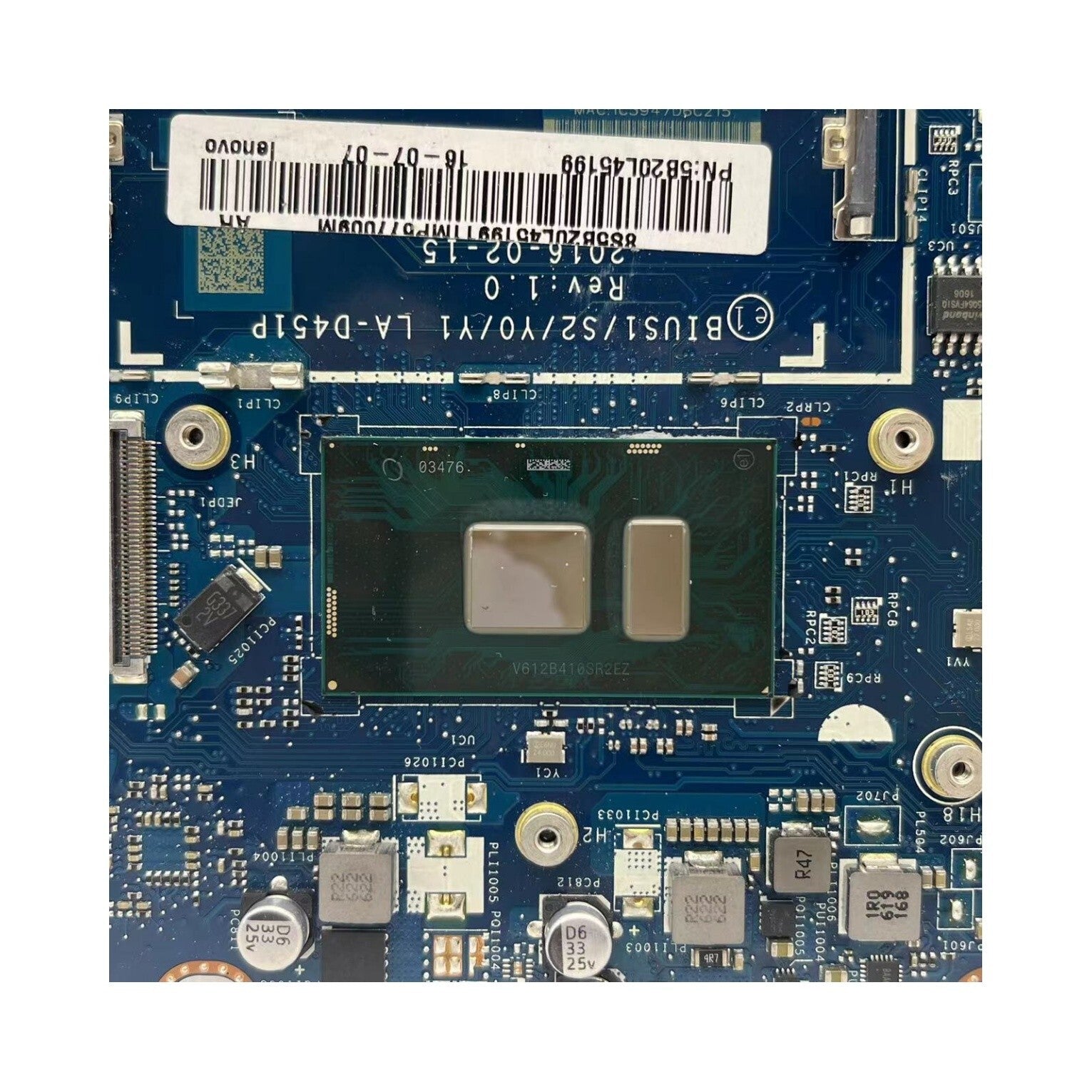 5B20L45199 Lenovo Yoga 510-14ISK Motherboard LA-D451P i7-6500U R7 M460 2G - Bighao-Era Laptop part