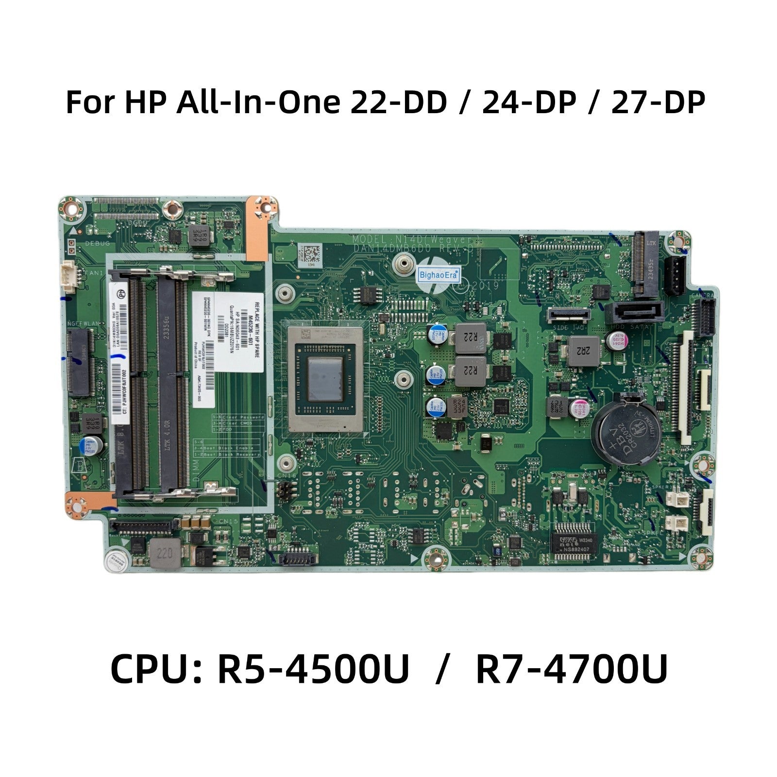 HP 24-DP AIO Motherboard DAN14DMB6D0 with R5 R7 CPU L90519-601 M45236-601 - Bighao-Era Laptop part