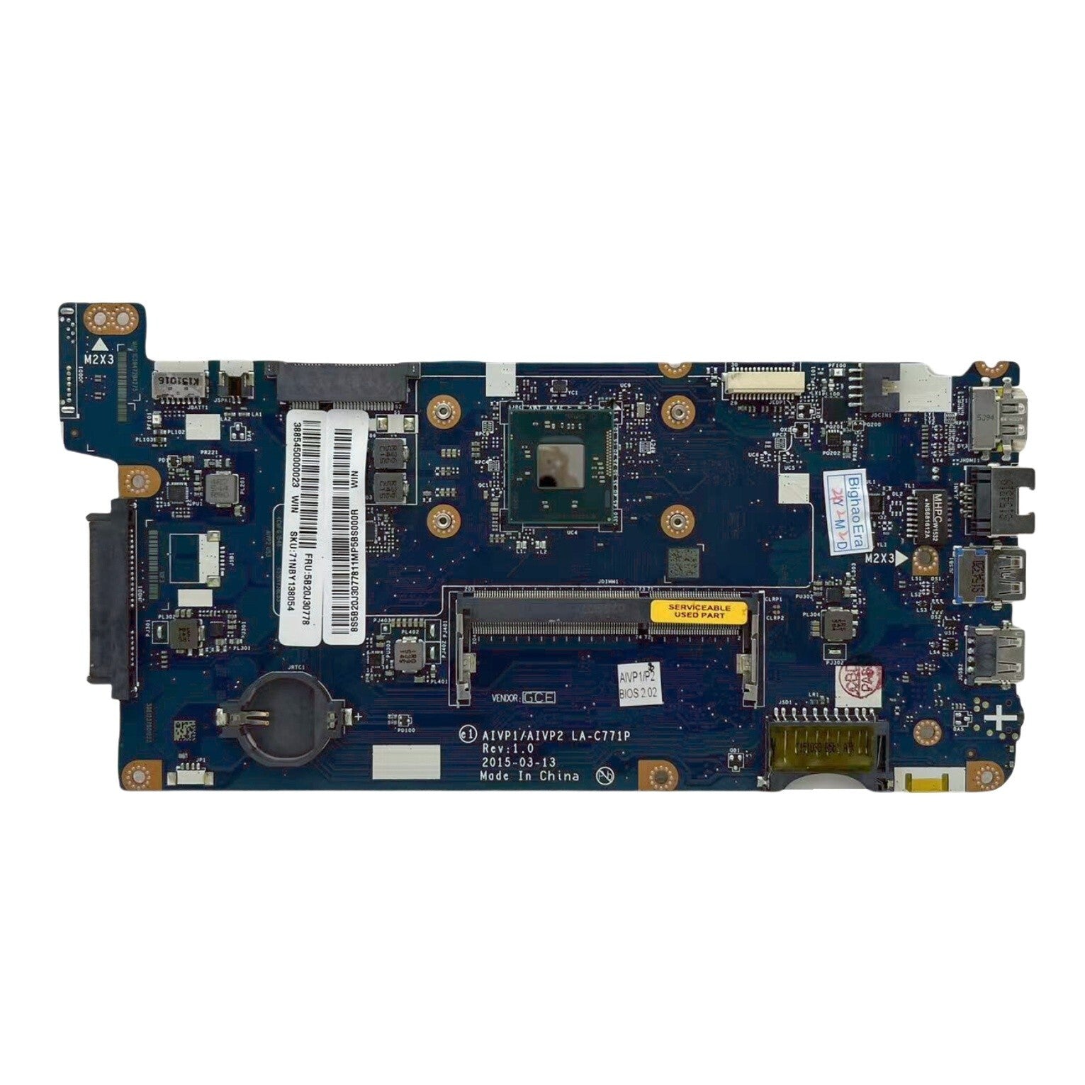LA-C771P For Lenovo Ideapad 100-14IBY Laptop Motherboard N2840 / N3540 CPU - Bighao-Era Laptop part