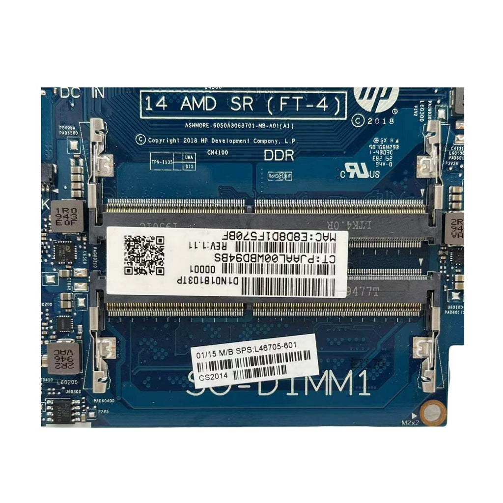 HP 14-DK Laptop Motherboard 6050A3063701 for A9-9425 CPU L46705-601 /001 - Bighao-Era Laptop part