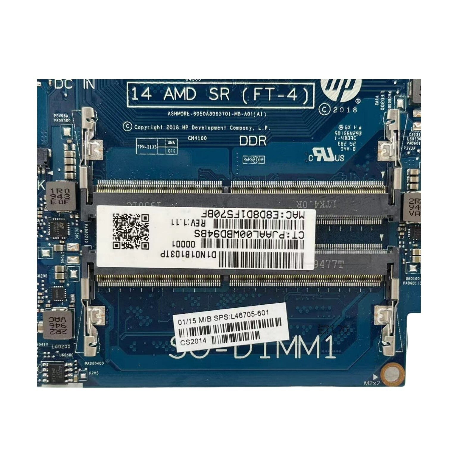 HP 14-DK Laptop Motherboard 6050A3063701 for A9-9425 CPU L46705-601 /001 - Bighao-Era Laptop part