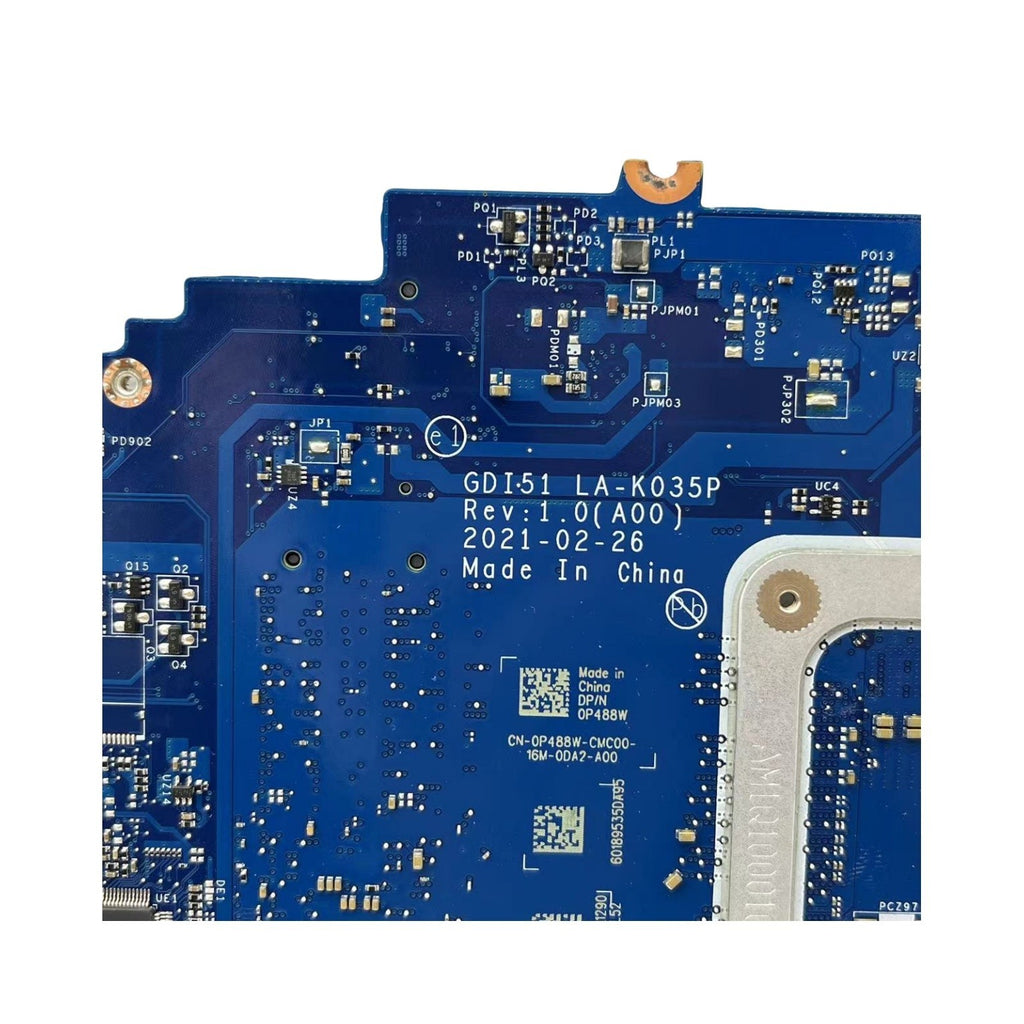 LA-K035P Dell Inspiron 15 3501 Motherboard CN-0P488W with Core i5-1035G1 CPU - Bighao-Era Laptop part