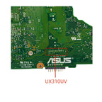 Asus UX310UV Motherboard Replacement for UX310UQ, RX310UQ, U310UQ - i5-7200U, 8GB, 940MX 2G-GPU - Bighao-Era Laptop part
