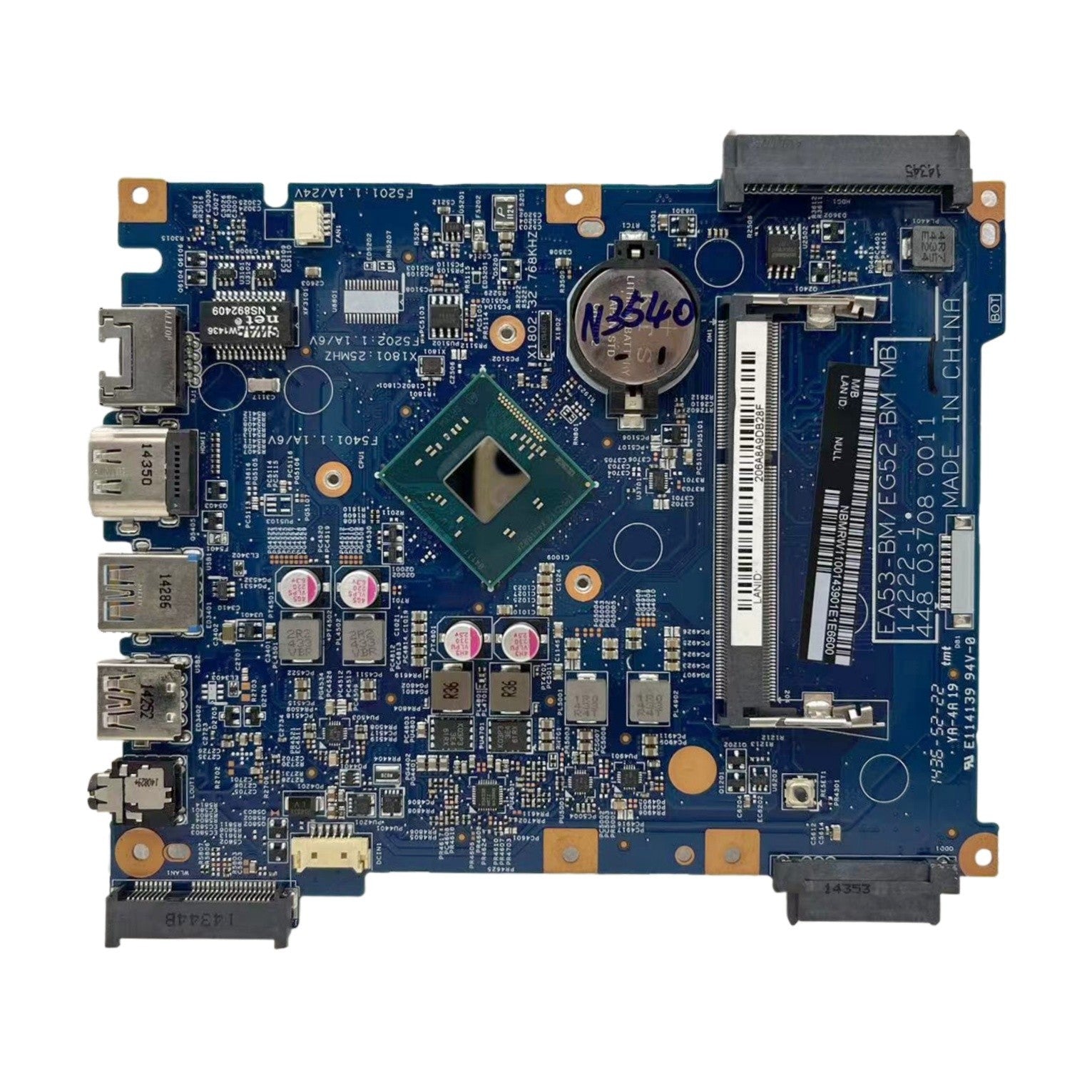 Acer Aspire ES1-512 Motherboard 14222-1 NBMRW11001 for Pentium N3540 CPU Laptop - Bighao-Era Laptop part