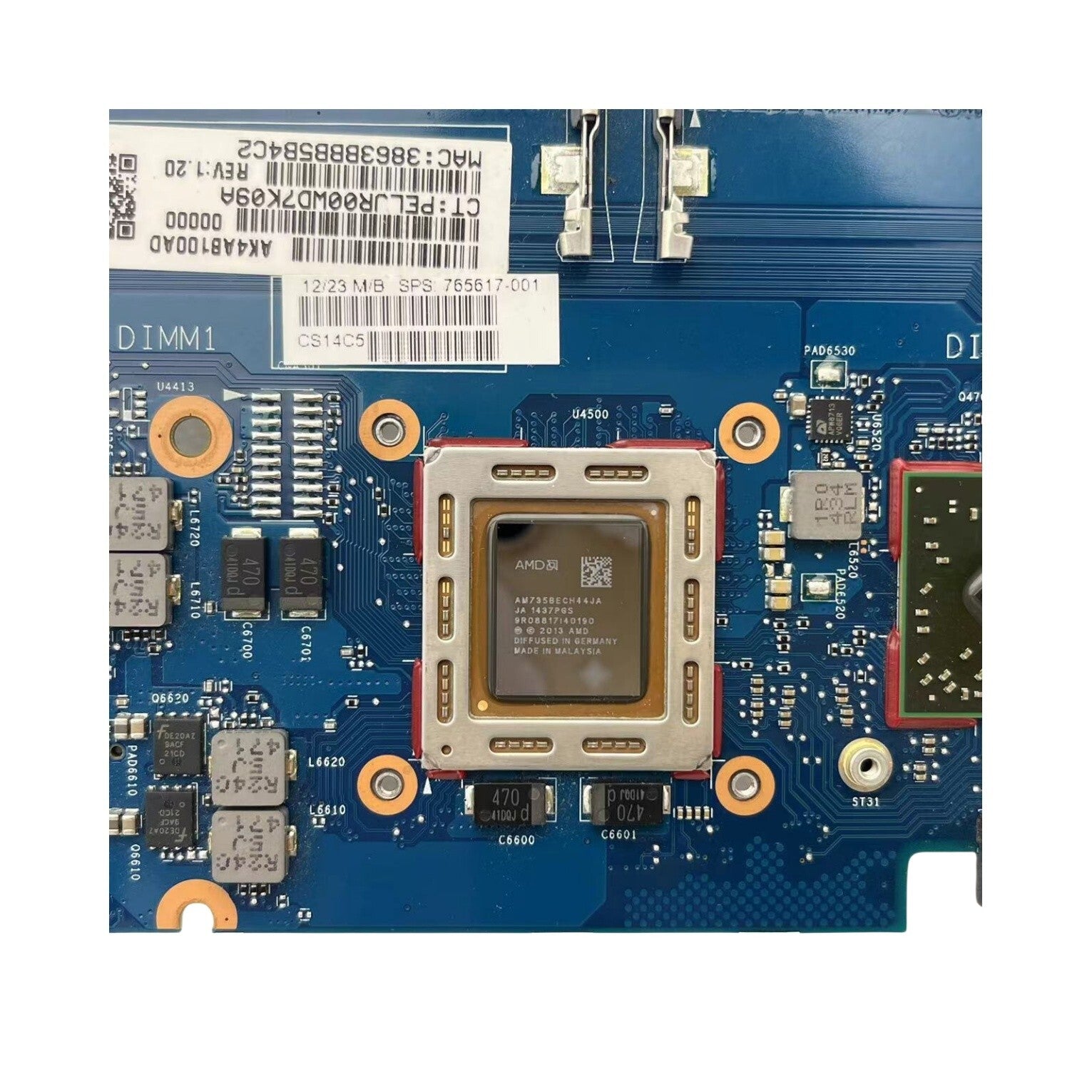 HP Elitebook 725 G2 Motherboard 6050A2631301 with A10 Pro 7350B CPU - 765617-001 - Bighao-Era Laptop part
