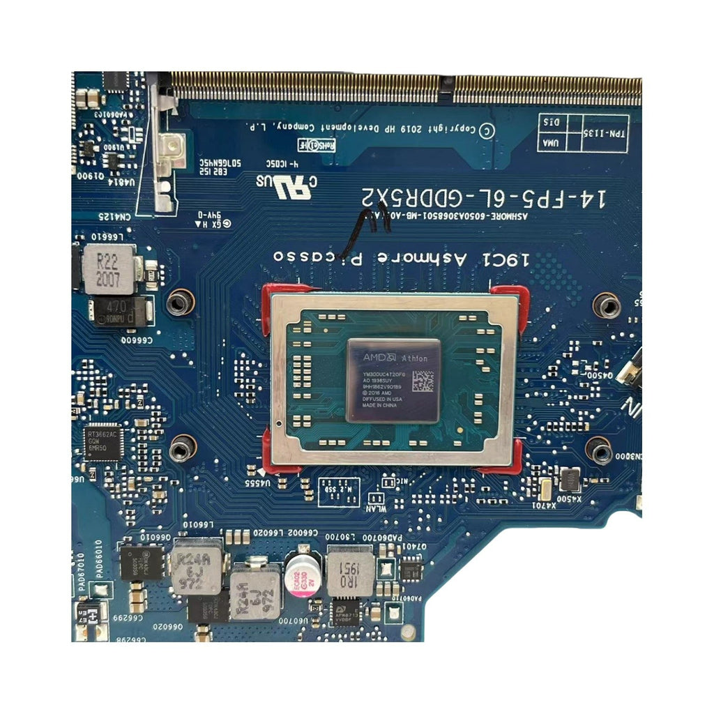 6050A3068501 UMA For HP 14-DK Laptop Motherboard AMD Athlon 300U CPU L56249-601 - Bighao-Era Laptop part
